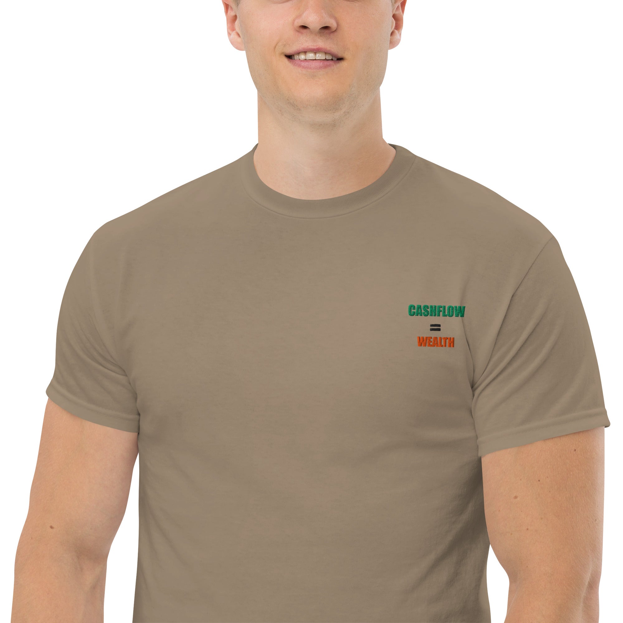 T-shirt Unisex Cashflow = Wealth-Ricamati-Biiply-Biiply
