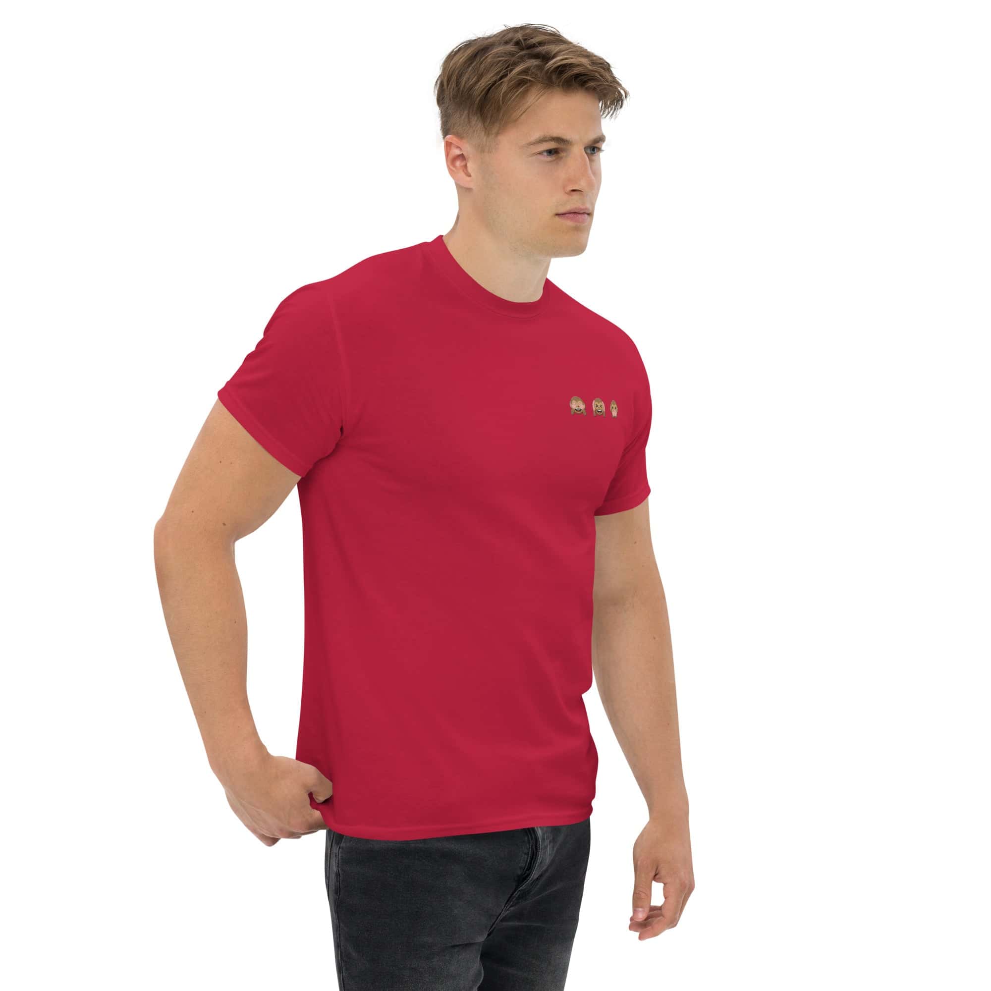 T-shirt Unisex emoji scimmiette-Ricamati-Biiply-Biiply