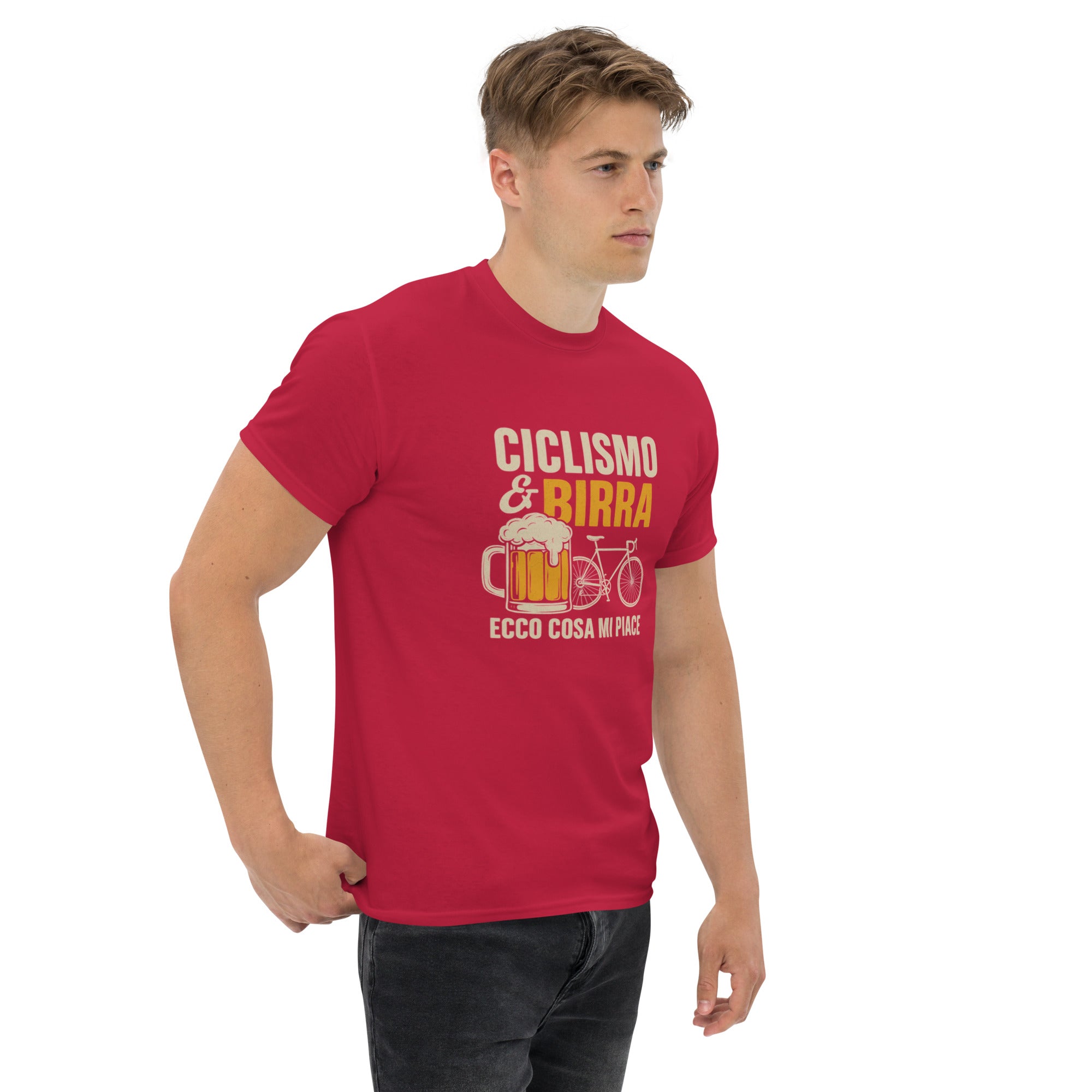 T-shirt Unisex Birra e Ciclismo-DTG-Biiply-Biiply