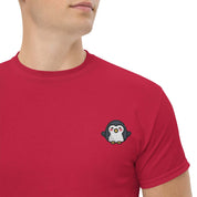 T-shirt Unisex Pinguino-Ricamati-Biiply-Cardinale-S-Biiply