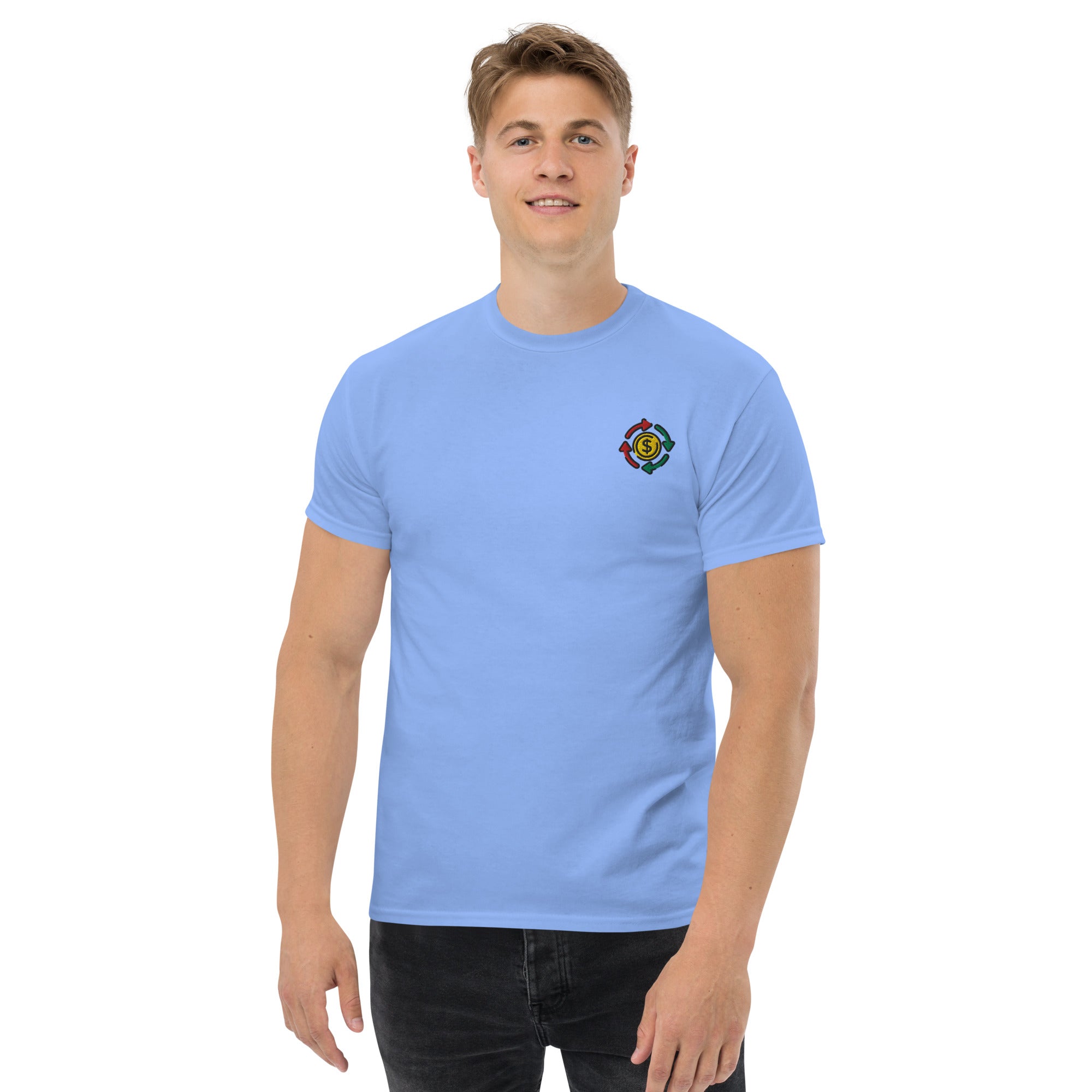 T-shirt Unisex cashflow Cirle-Ricamati-Biiply-Biiply