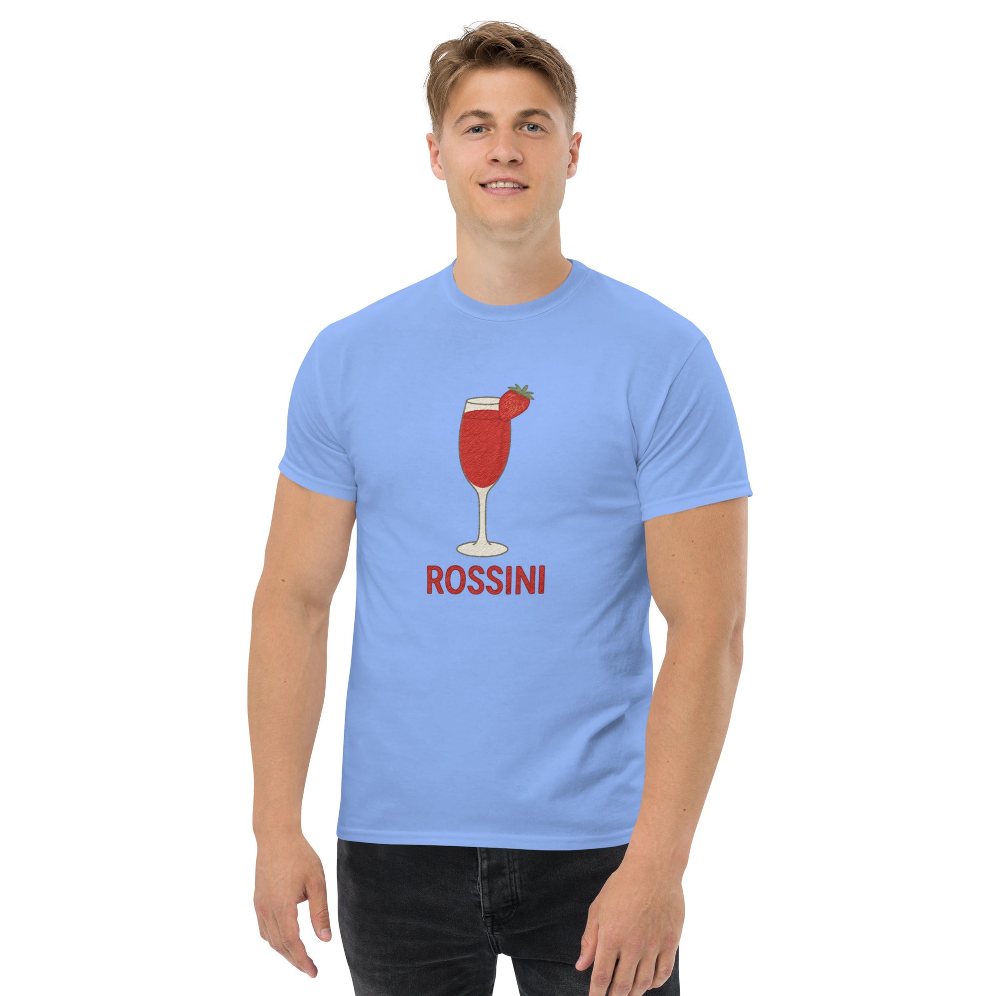 T-shirt Unisex Rossini-DTG-Biiply-Blu Carolina-S-Biiply