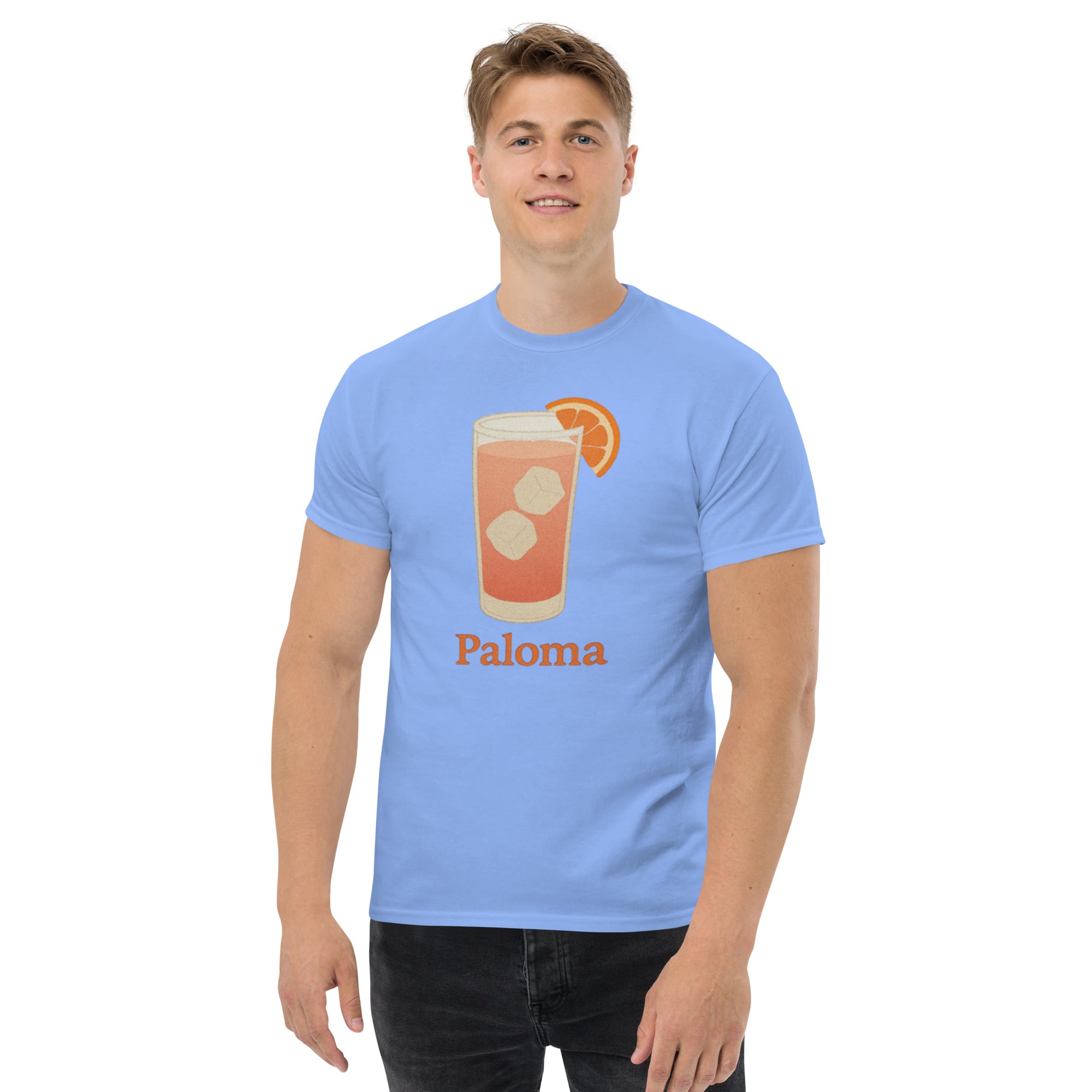 T-shirt Unisex Paloma-DTG-Biiply-Blu Carolina-S-Biiply