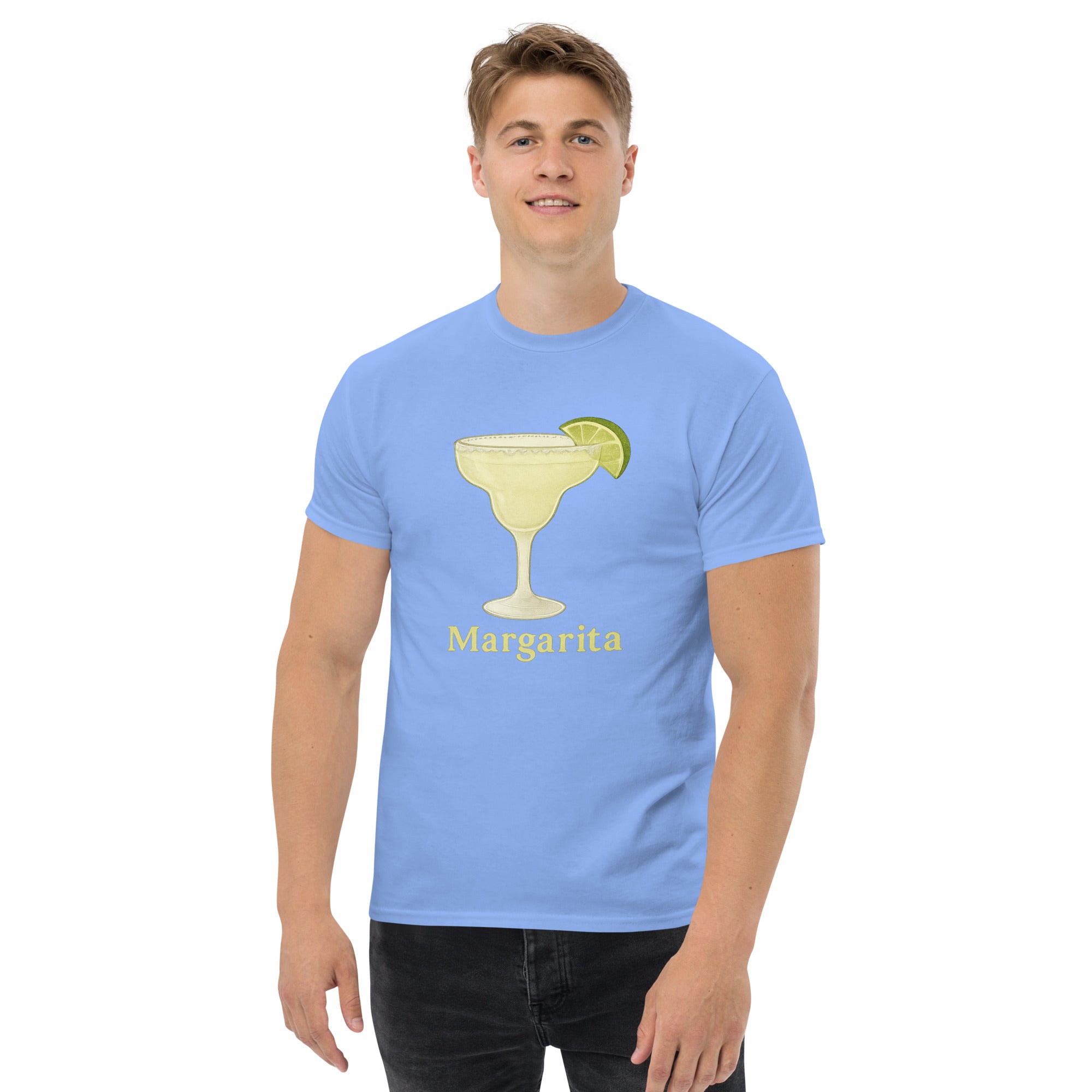 T-shirt Unisex Margarita-DTG-Biiply-Blu Carolina-S-Biiply