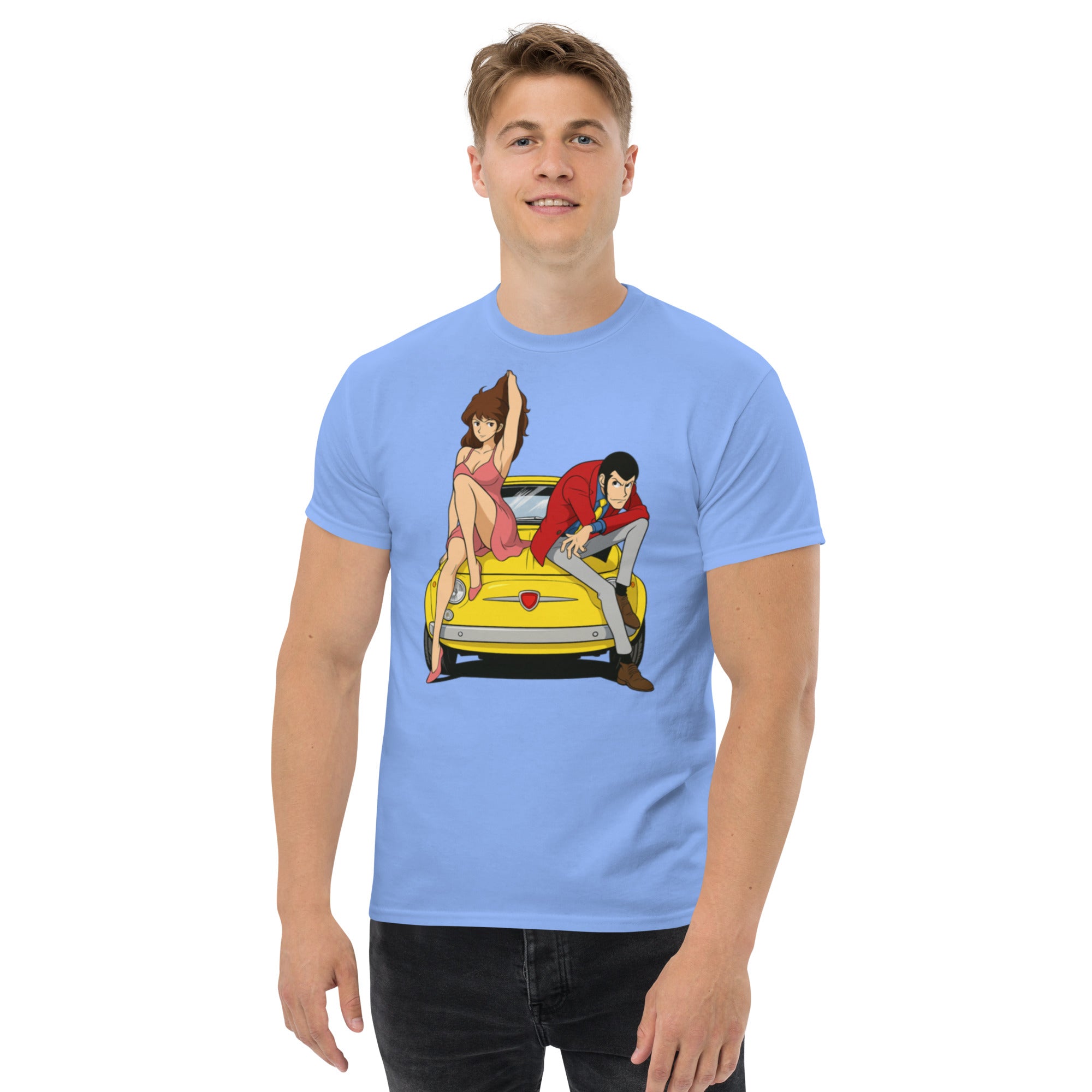T-shirt Unisex Lupin-DTG-Biiply-Blu Carolina-S-Biiply