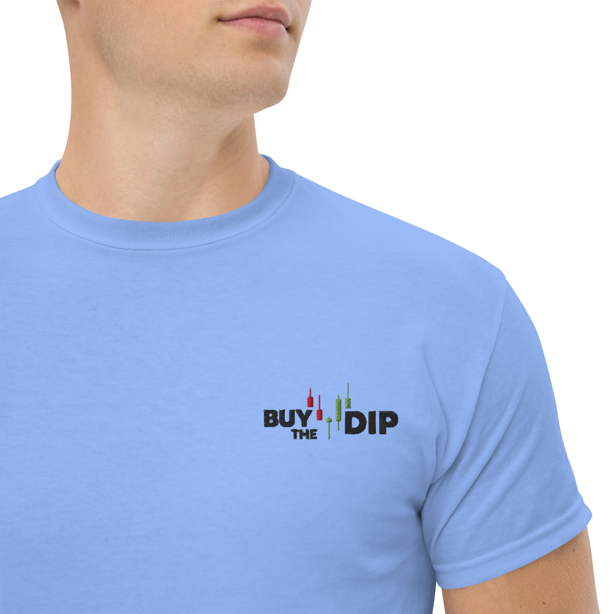 T-shirt Unisex Buy The Dip-Ricamati-Biiply-Blu Carolina-S-Biiply