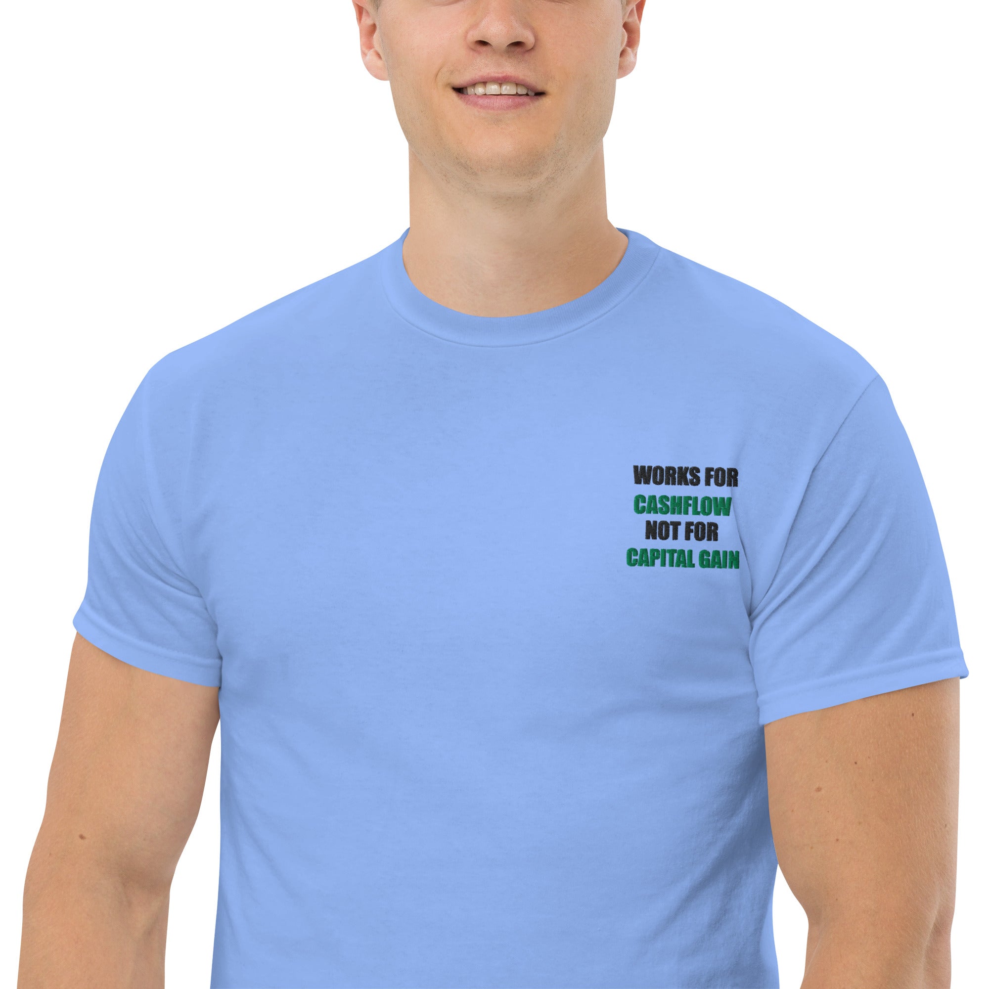 T-shirt Unisex Works Cashflow not Capitalgain-Ricamati-Biiply-Biiply