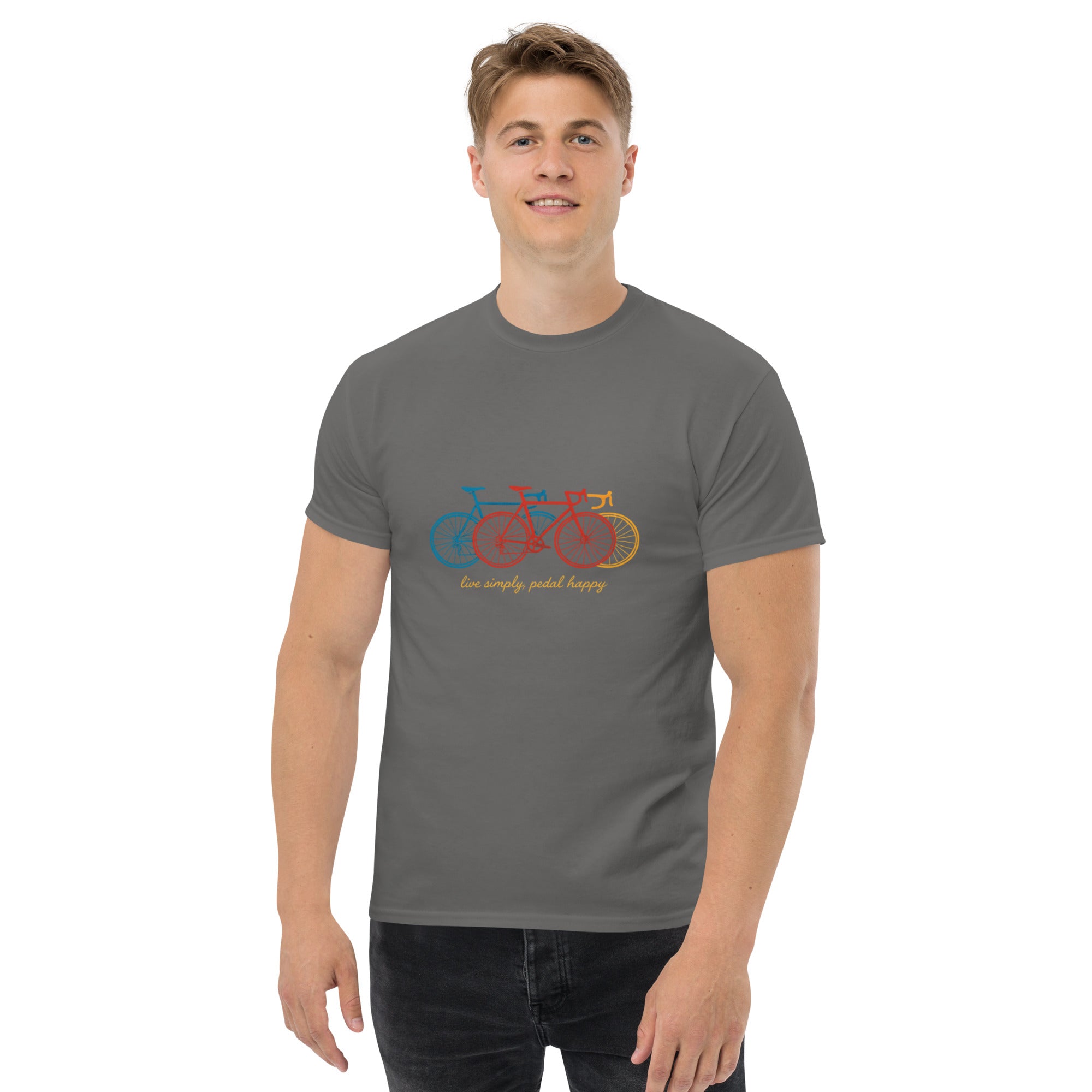 T-shirt Unisex Bici multicolor-DTG-Biiply-Antracite-S-Biiply