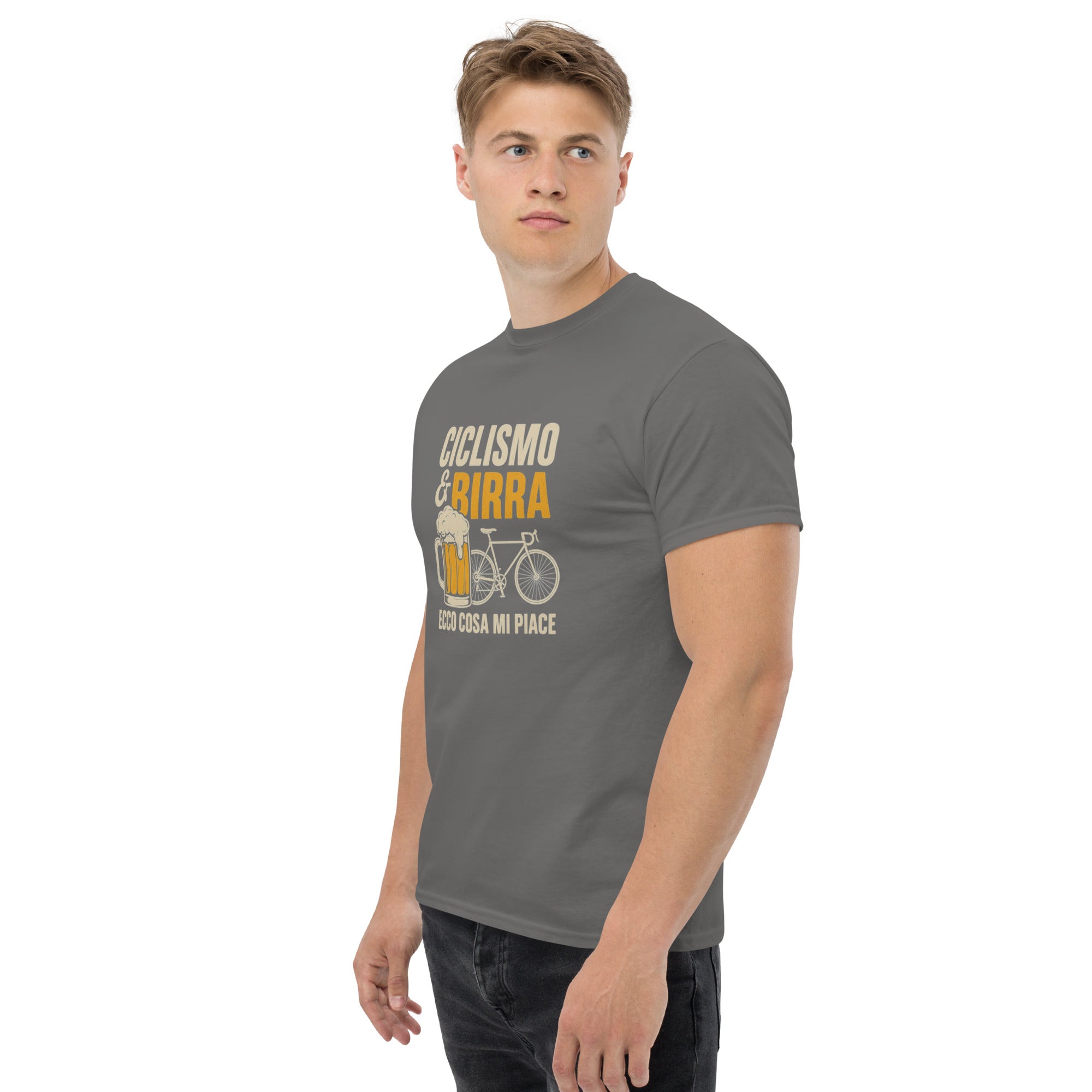 T-shirt Unisex Birra e Ciclismo-DTG-Biiply-Biiply