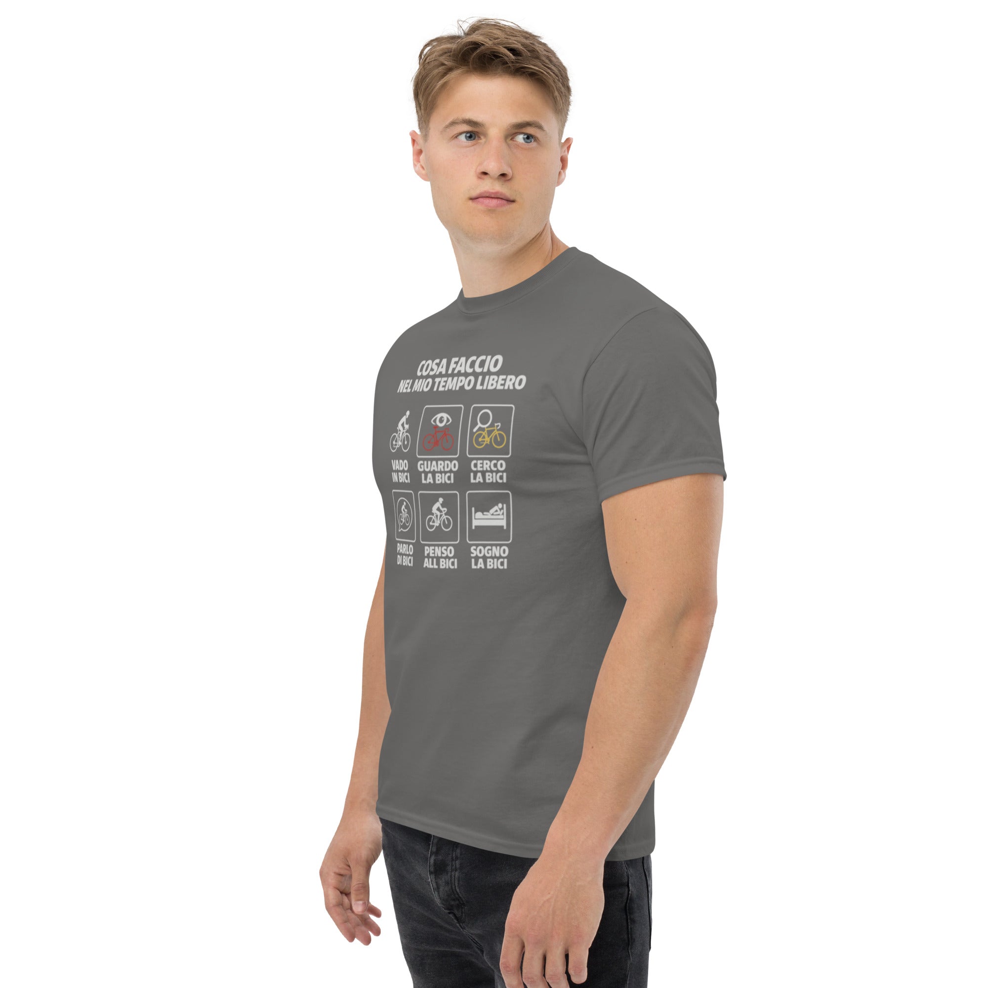 T-shirt Unisex Cosa faccio nel mio tempo libero-DTG-Biiply-Biiply