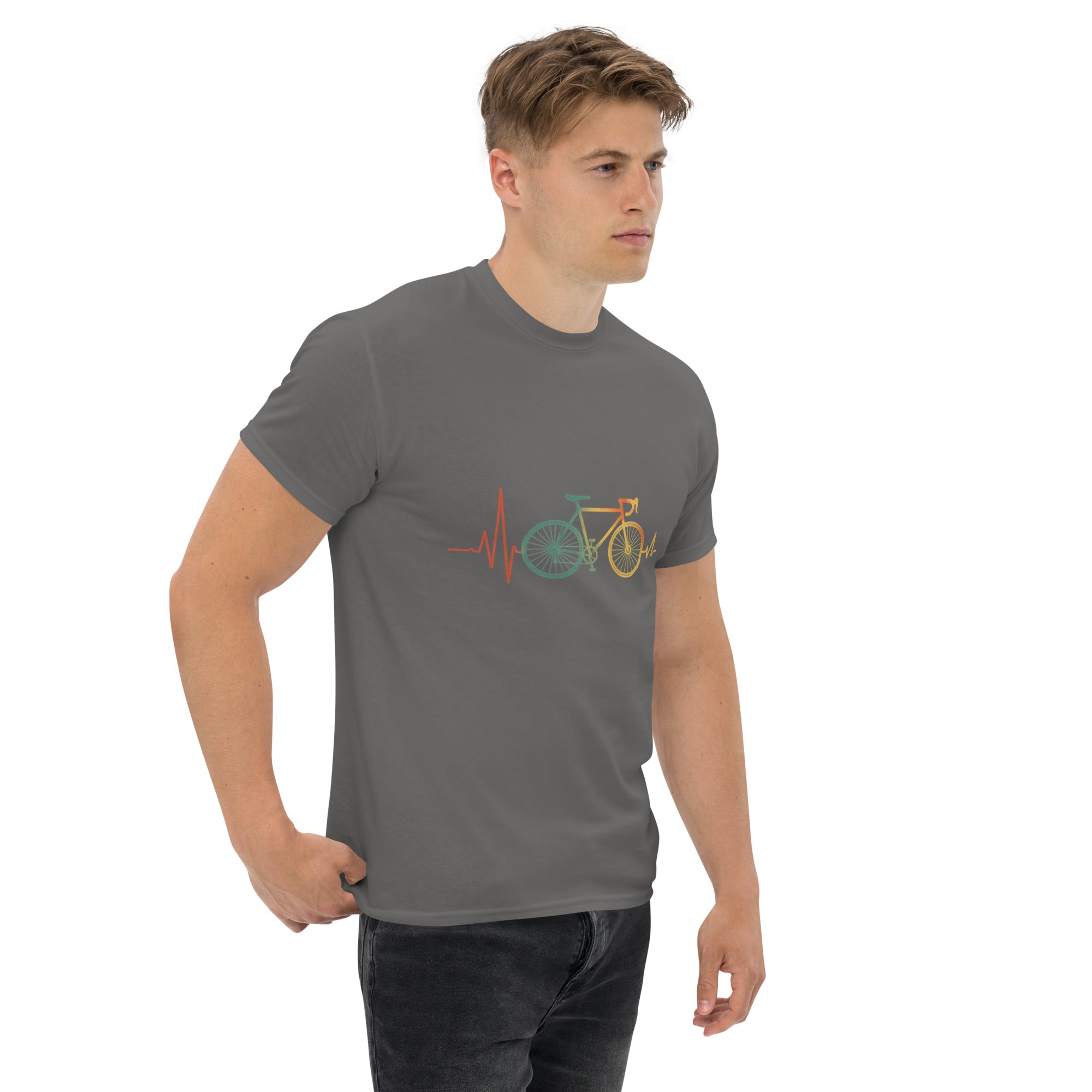 T-shirt Unisex Battito con Bici grossa-DTG-Biiply-Biiply