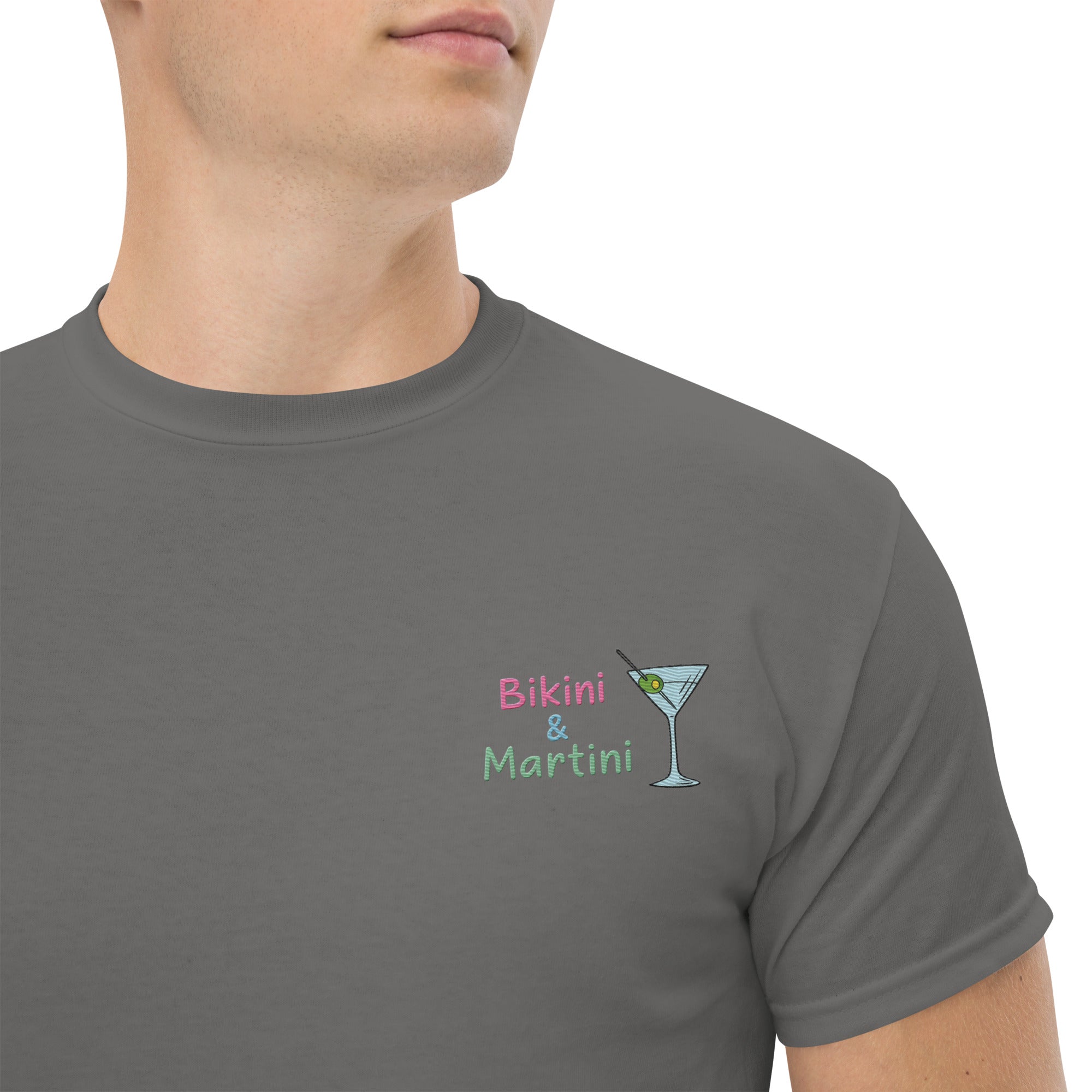 T-shirt Ricamata Unisex Bikini & Martini-Ricamati-Biiply-Antracite-S-Biiply