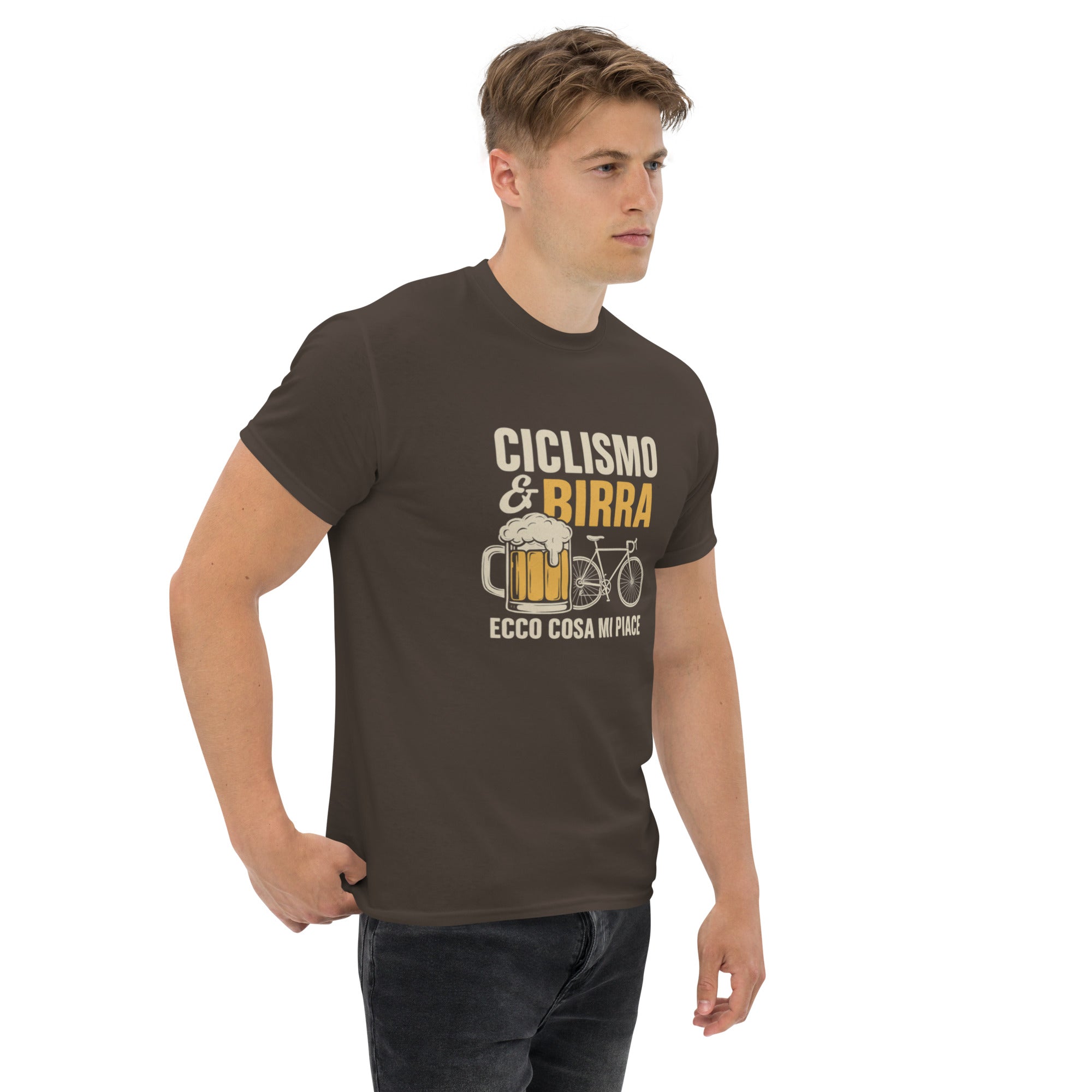 T-shirt Unisex Birra e Ciclismo-DTG-Biiply-Biiply
