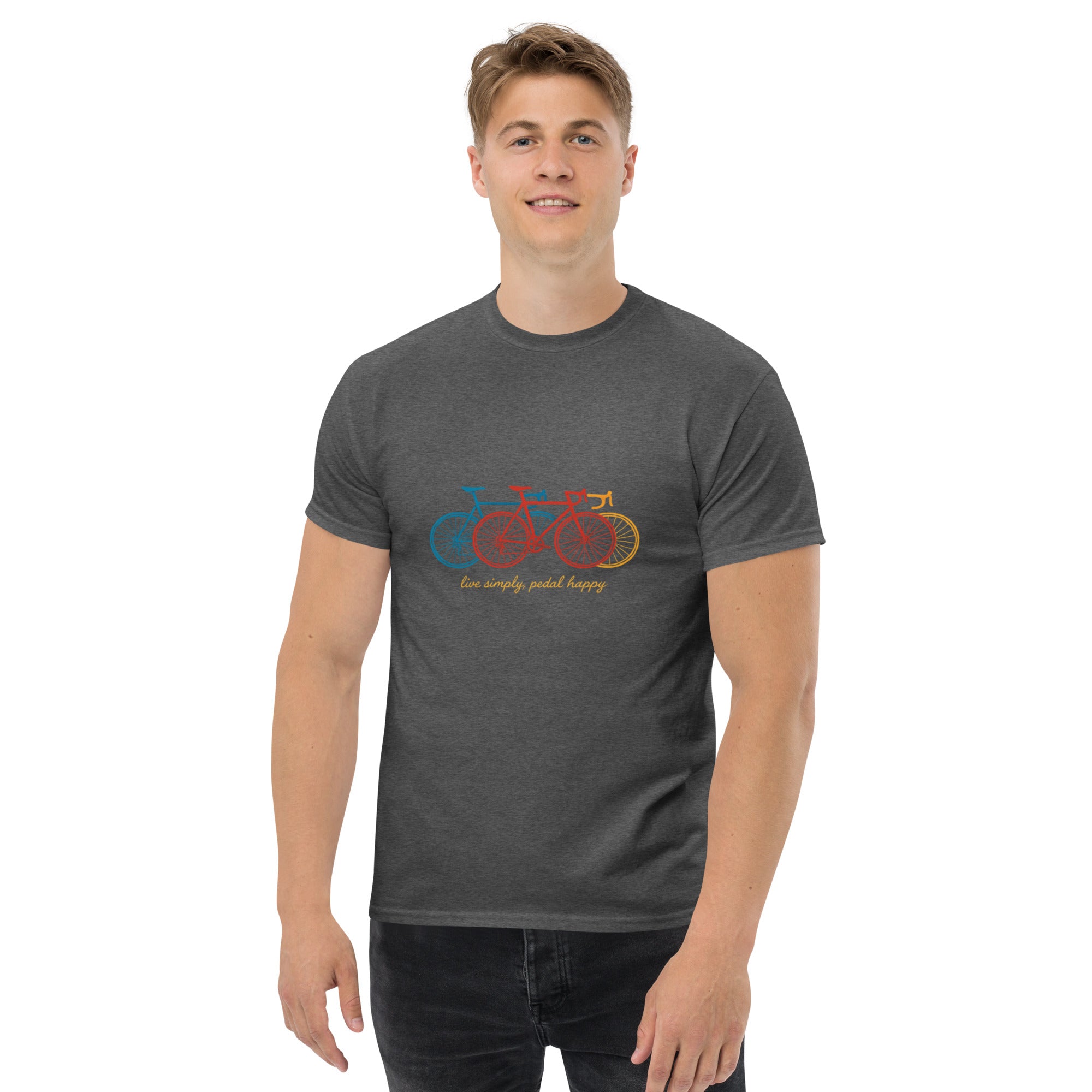 T-shirt Unisex Bici multicolor-DTG-Biiply-Erica Scuro-S-Biiply