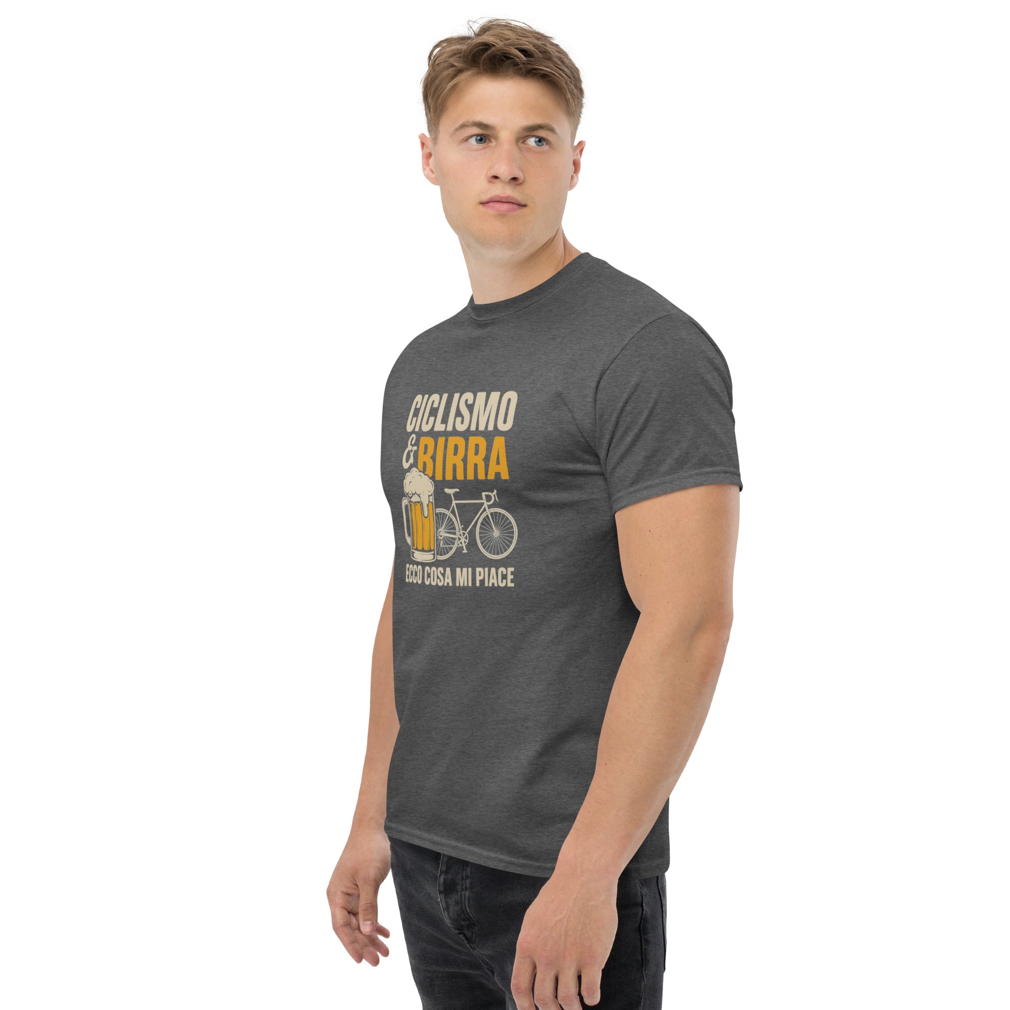 T-shirt Unisex Birra e Ciclismo-DTG-Biiply-Biiply