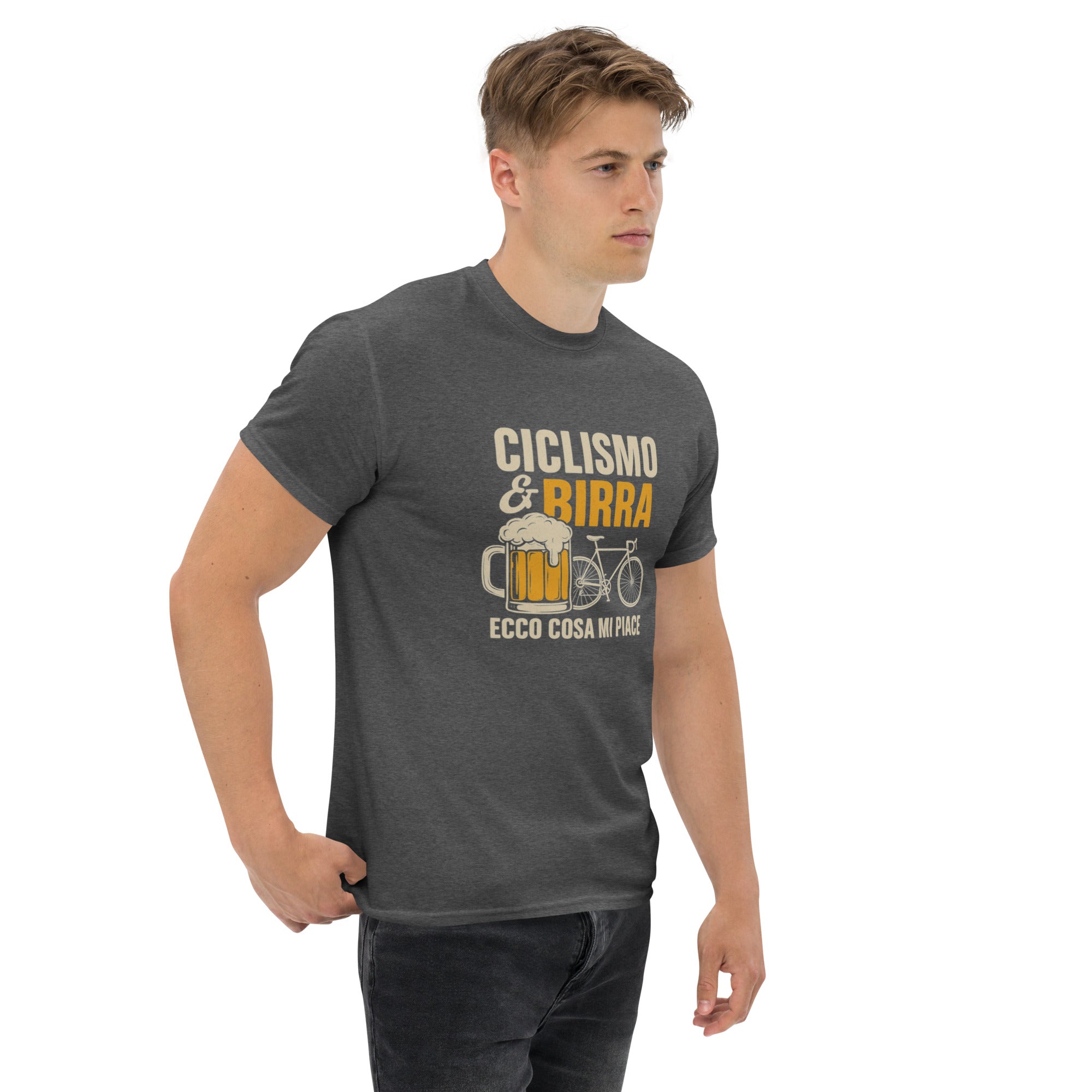 T-shirt Unisex Birra e Ciclismo-DTG-Biiply-Biiply