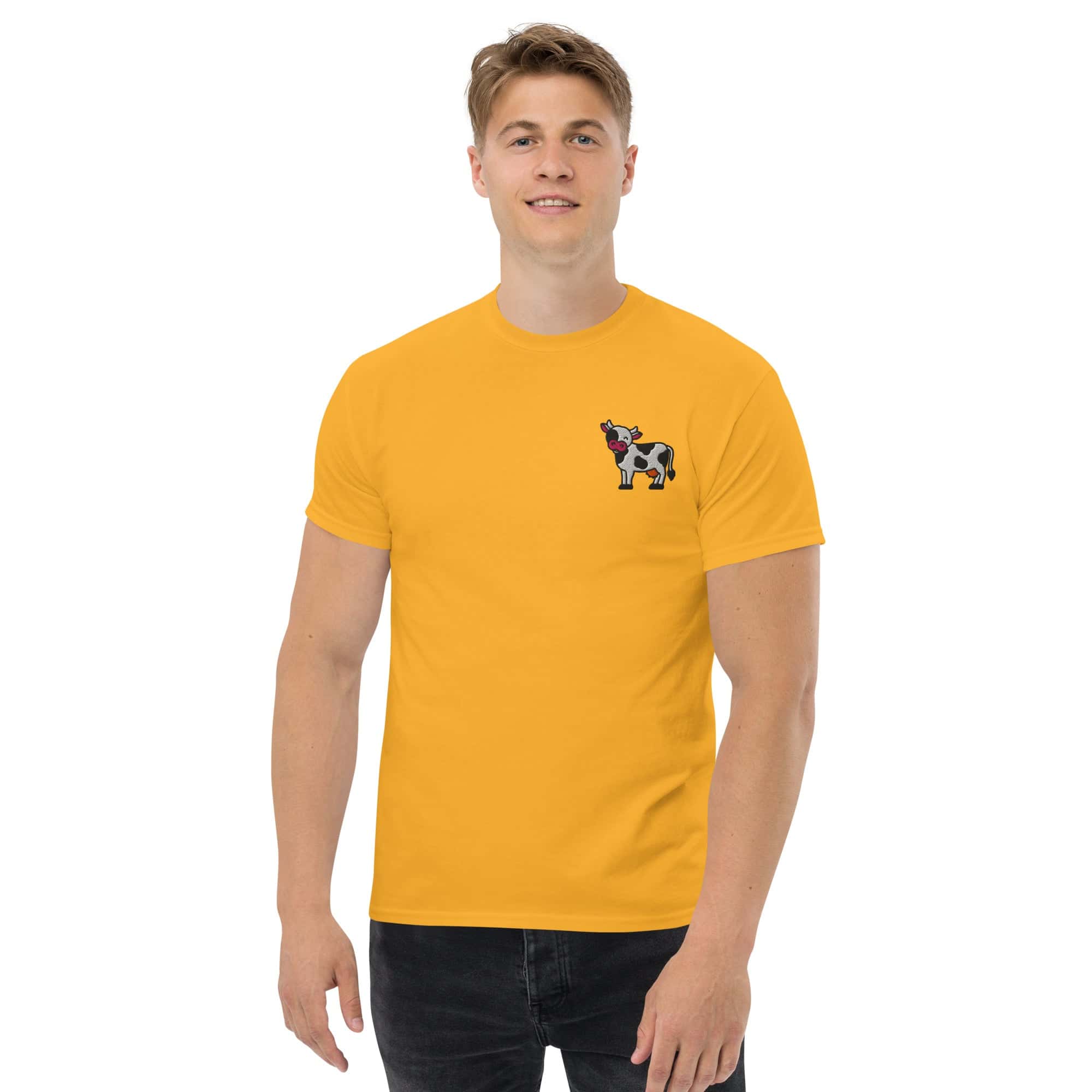 T-shirt Unisex Mucca-Ricamati-Biiply-Biiply
