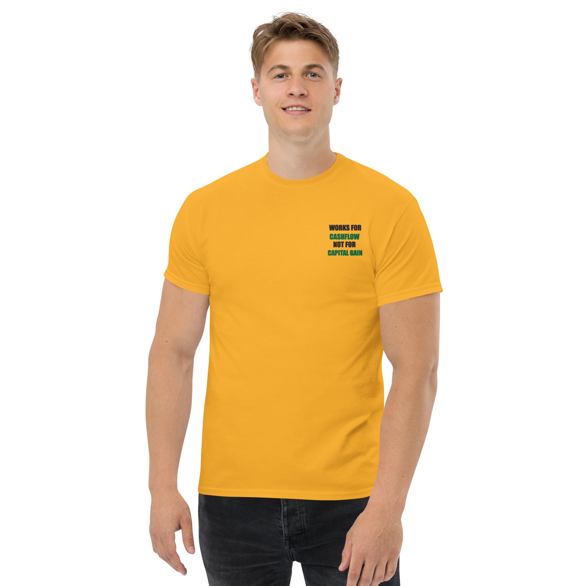 T-shirt Unisex Works Cashflow not Capitalgain-Ricamati-Biiply-Biiply