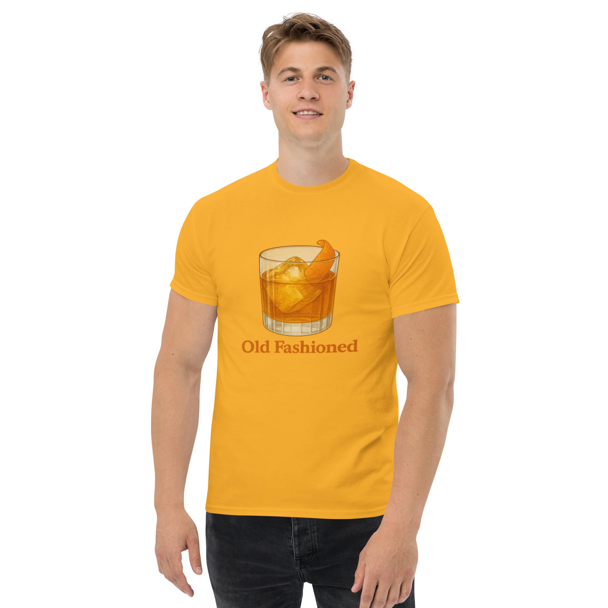 T-shirt Unisex Old Fashioned-DTG-Biiply-Oro-S-Biiply