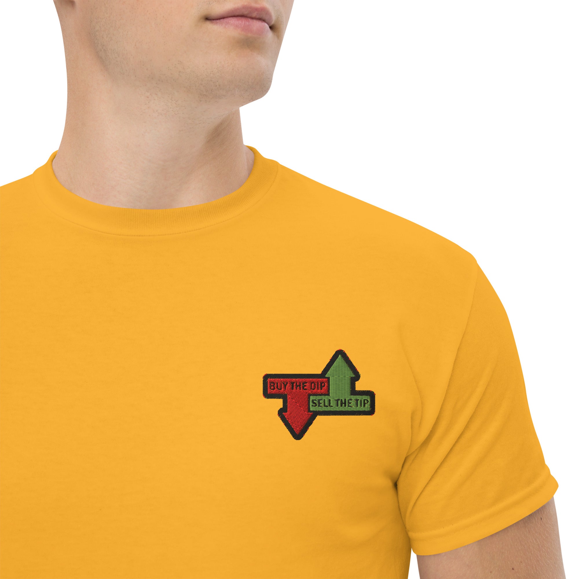 T-shirt Unisex Buy The dip Sel the tip-Ricamati-Biiply-Oro-S-Biiply
