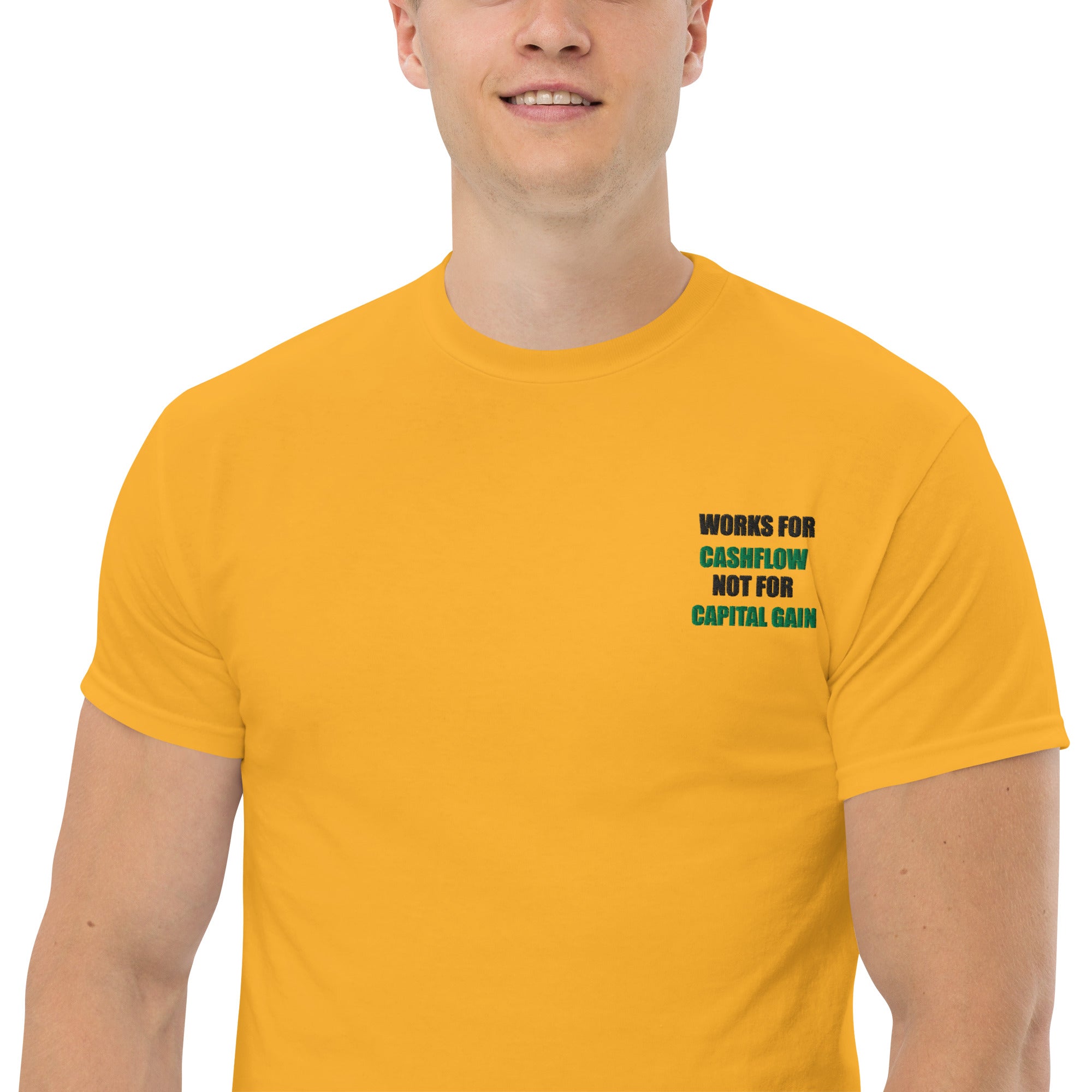 T-shirt Unisex Works Cashflow not Capitalgain-Ricamati-Biiply-Biiply