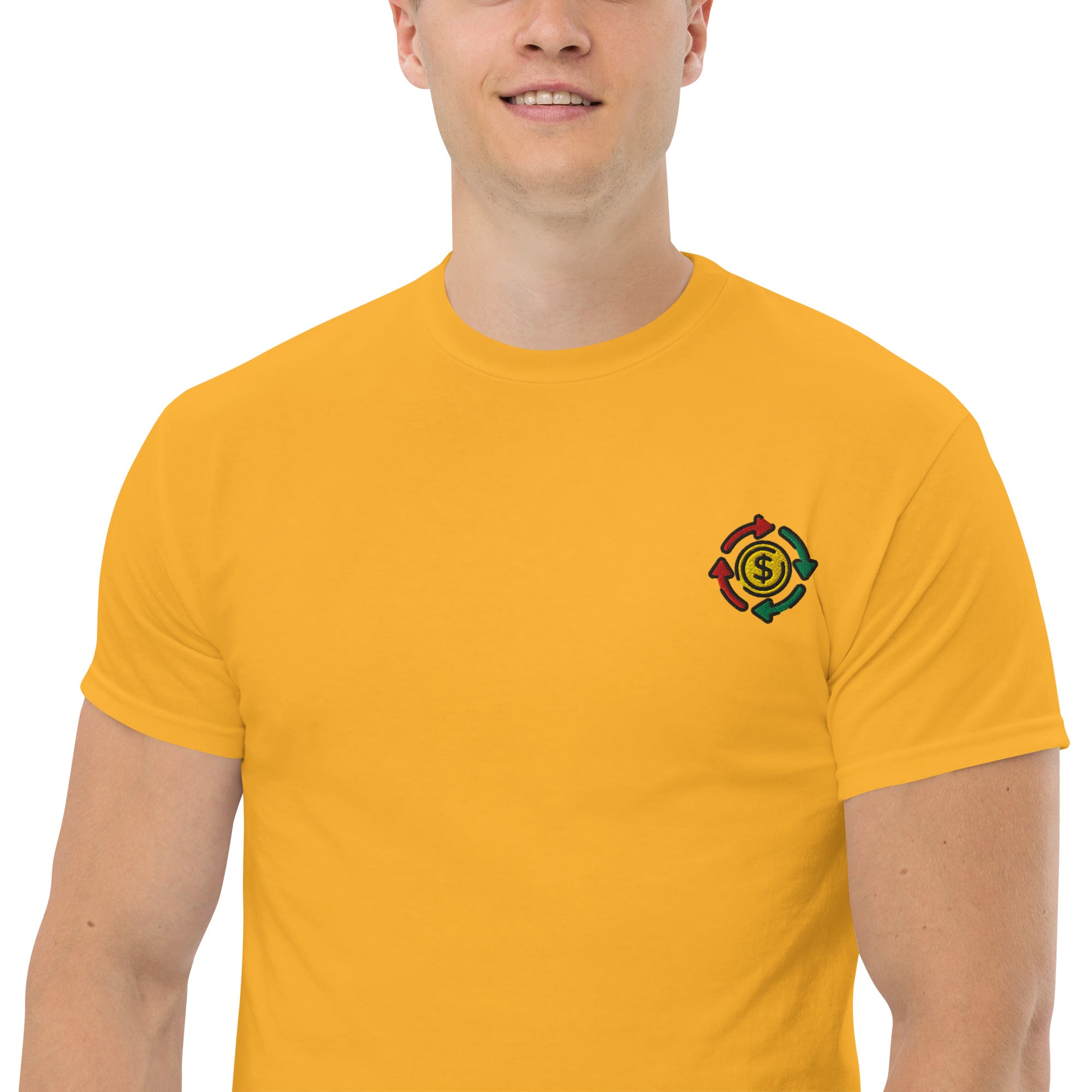 T-shirt Unisex cashflow Cirle-Ricamati-Biiply-Biiply