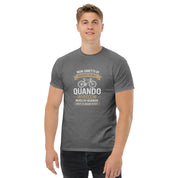 T-shirt Unisex Non Smetti di andare in bici quando...-DTG-Biiply-Graphite Heather-S-Biiply