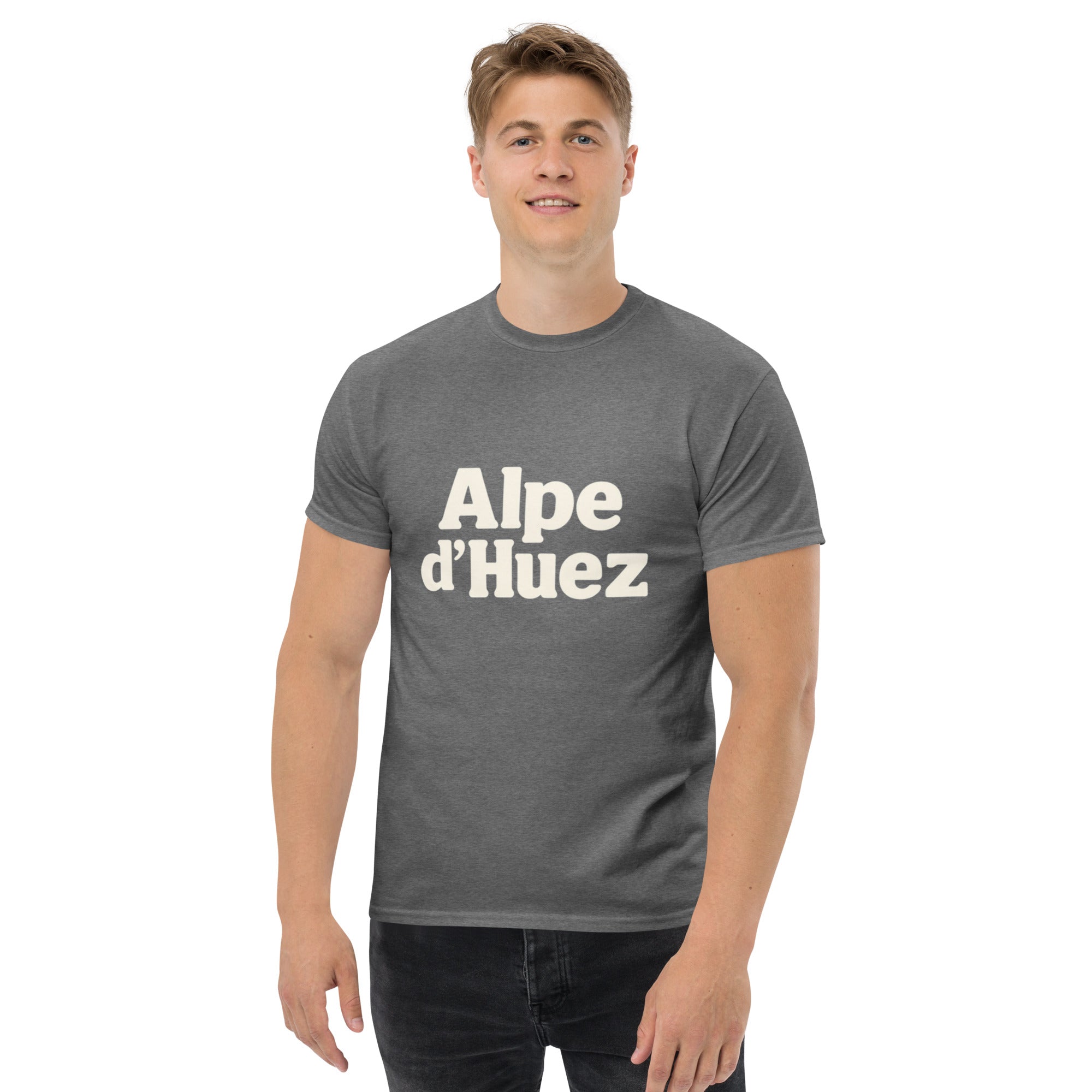 T-shirt Unisex Alpe d'Huez-DTG-Biiply-Graphite Heather-S-Biiply