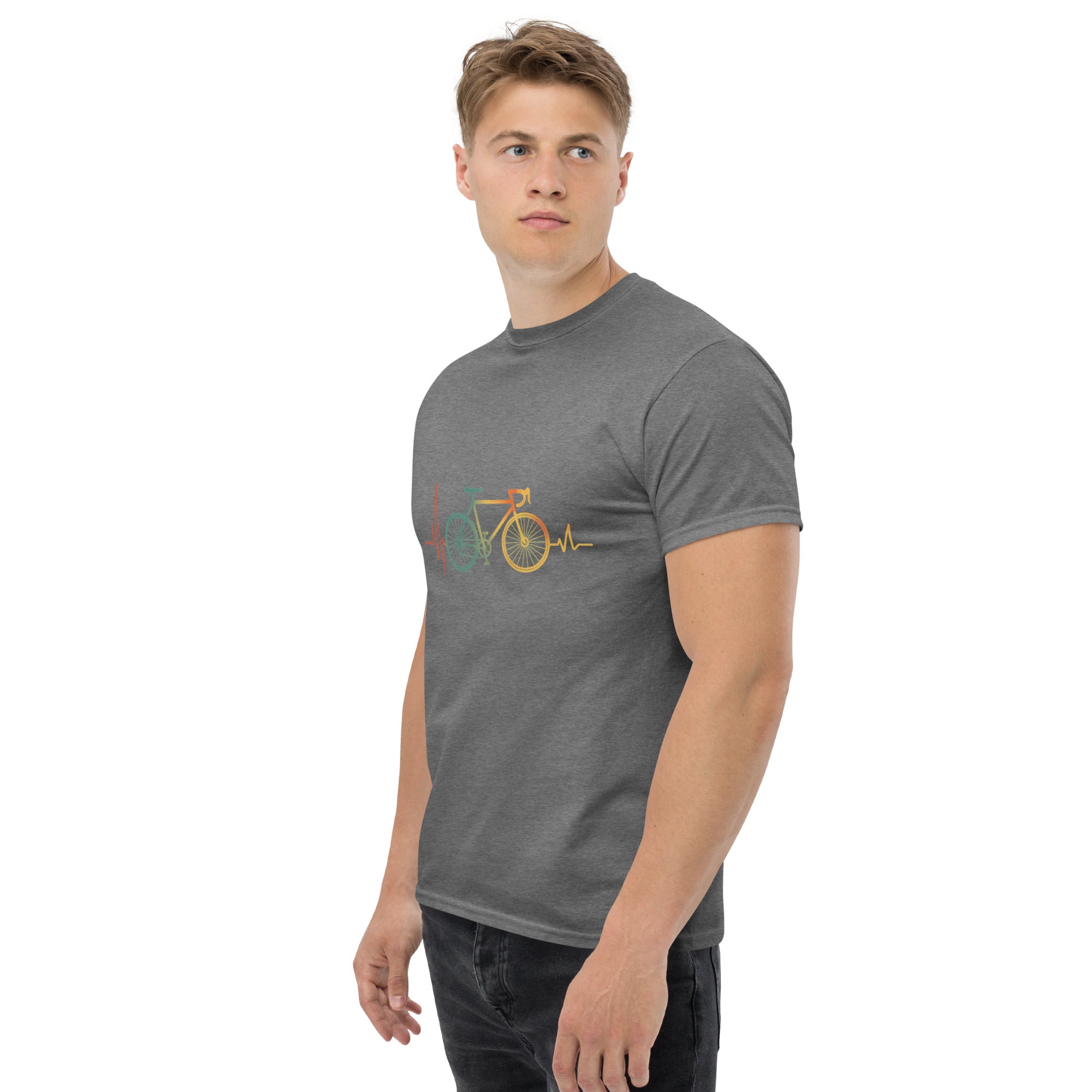 T-shirt Unisex Battito con Bici grossa-DTG-Biiply-Biiply