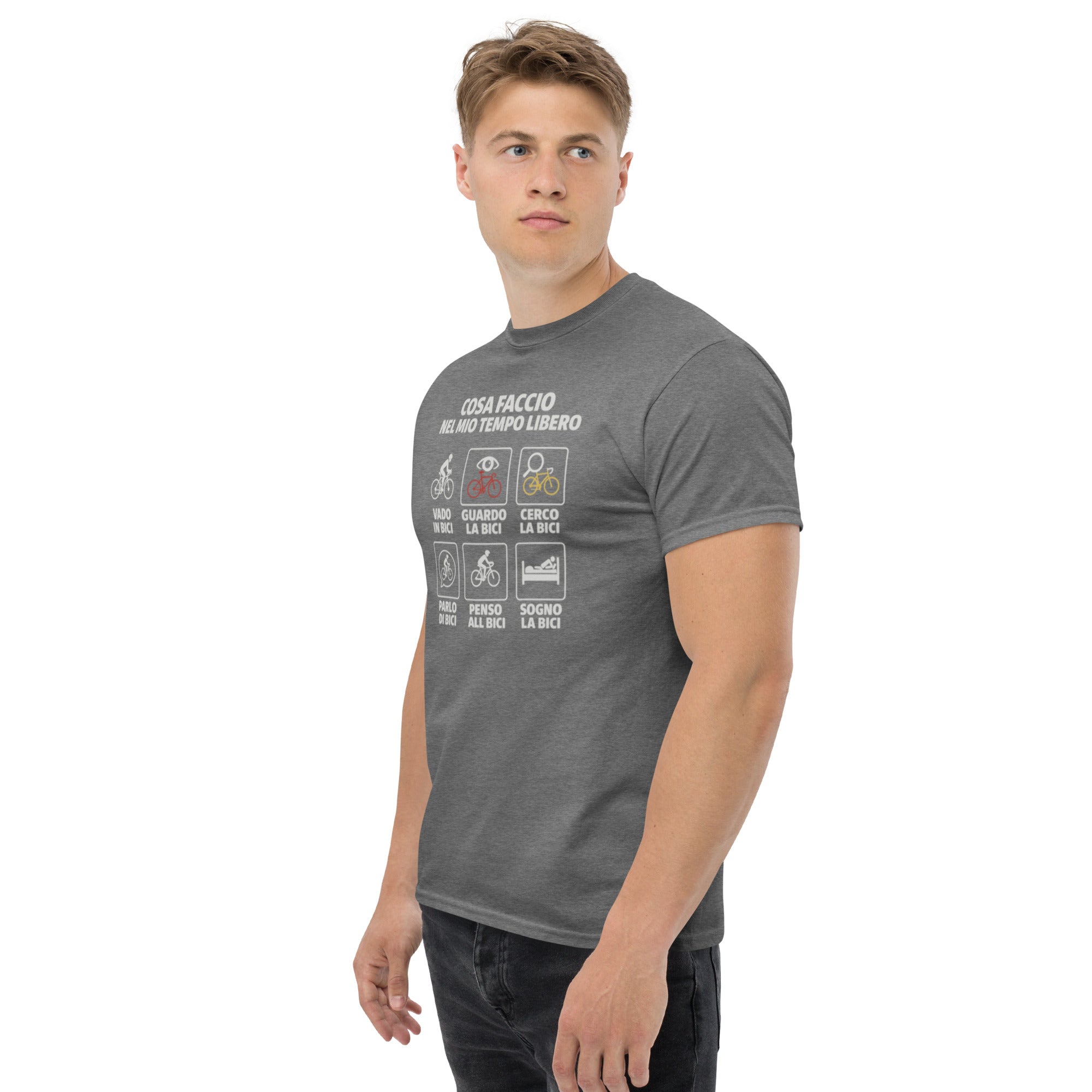 T-shirt Unisex Cosa faccio nel mio tempo libero-DTG-Biiply-Biiply