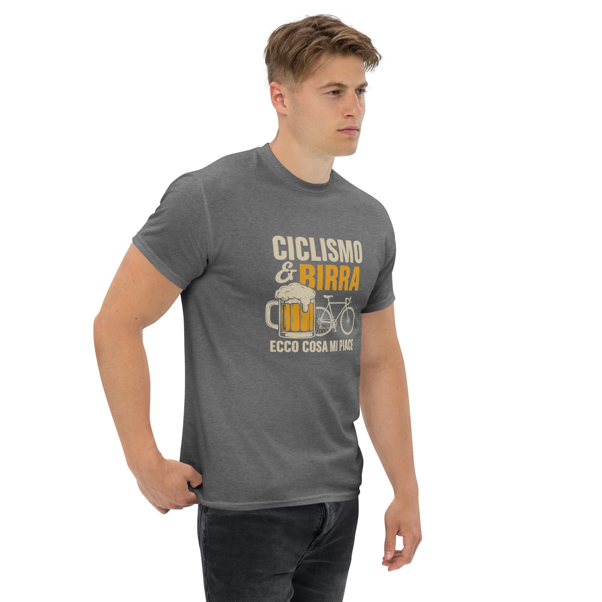 T-shirt Unisex Birra e Ciclismo-DTG-Biiply-Biiply