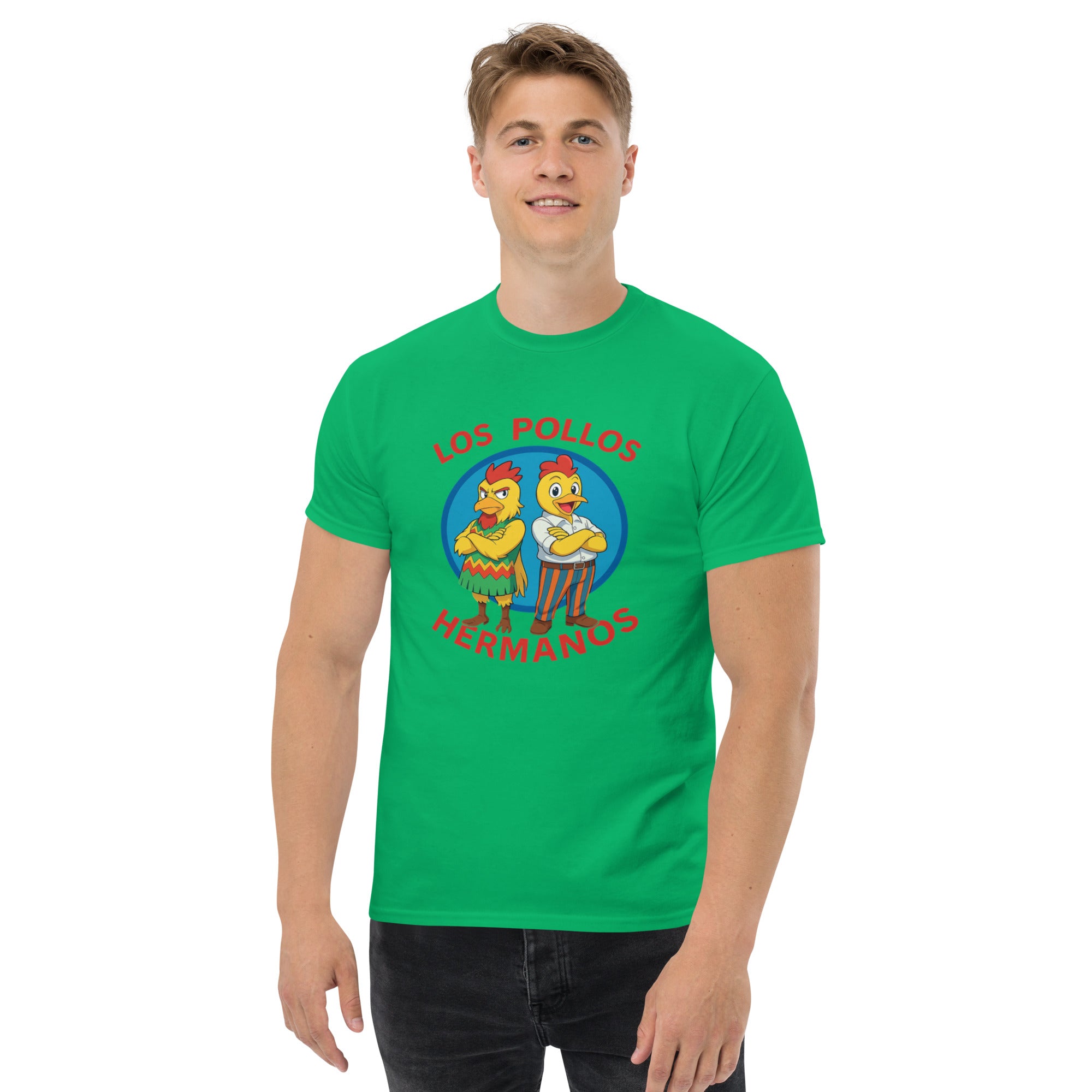 T-shirt Unisex Los Pollos Hermanos Anime-DTG-Biiply-Verde Irlandese-S-Biiply