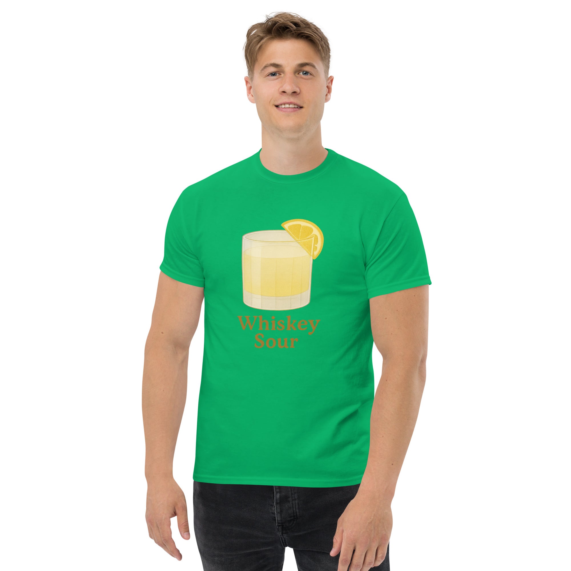 T-shirt Unisex Whiskey Sour-DTG-Biiply-Verde Irlandese-S-Biiply