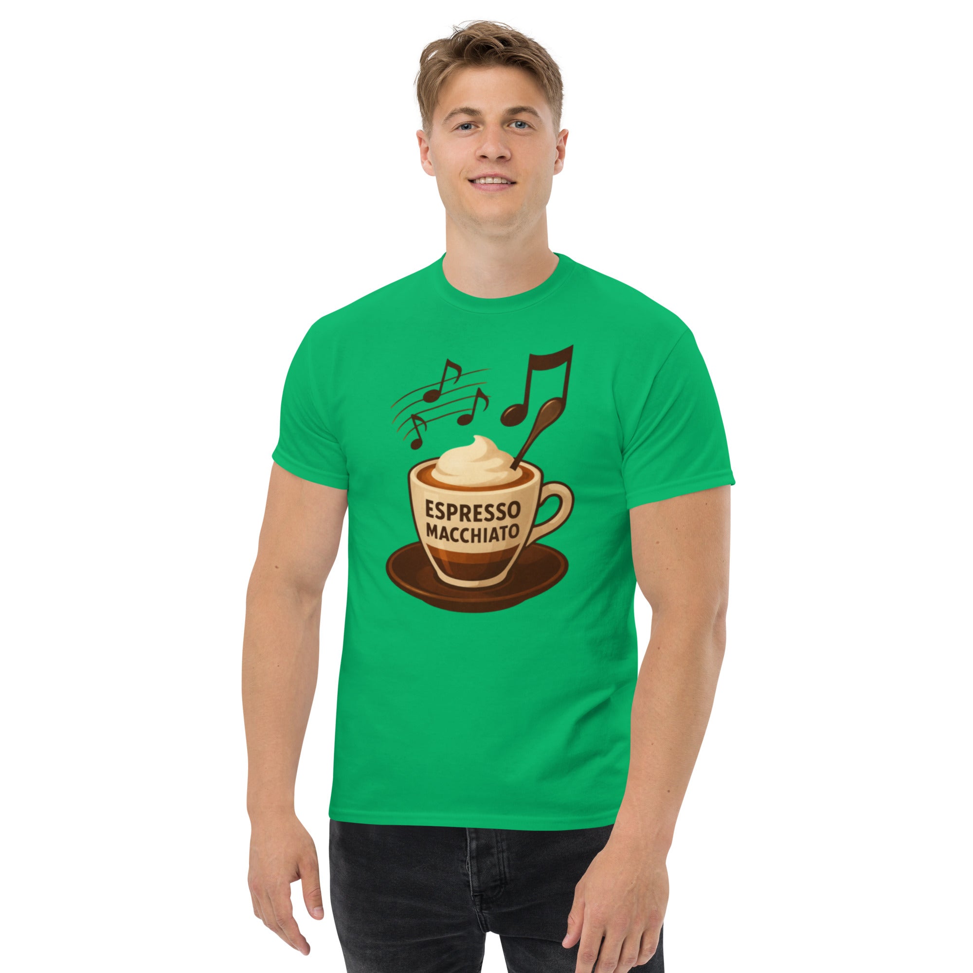 T-shirt Unisex Espresso Macchiato-DTG-Biiply-Verde Irlandese-S-Biiply