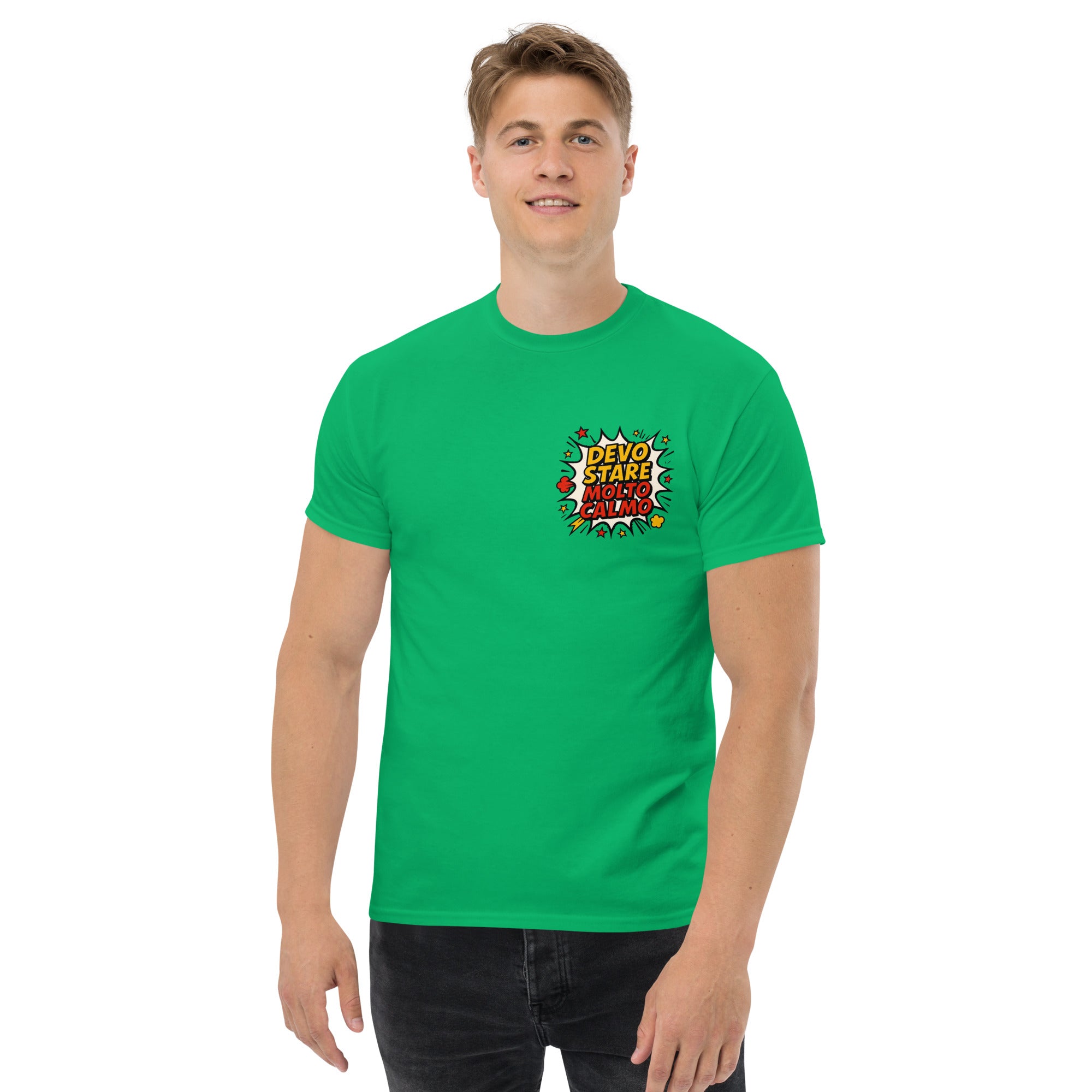 T-shirt Stampata Unisex Devo stare molto calmo