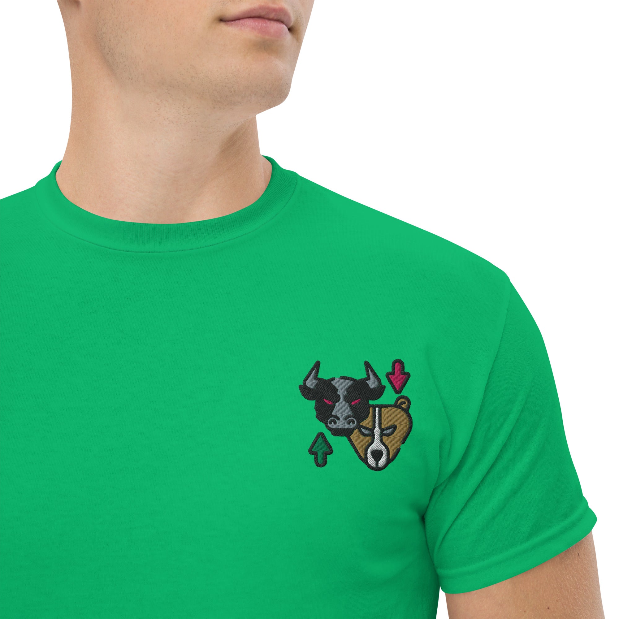 T-shirt Unisex Bull & Bear-Ricamati-Biiply-Verde Irlandese-S-Biiply