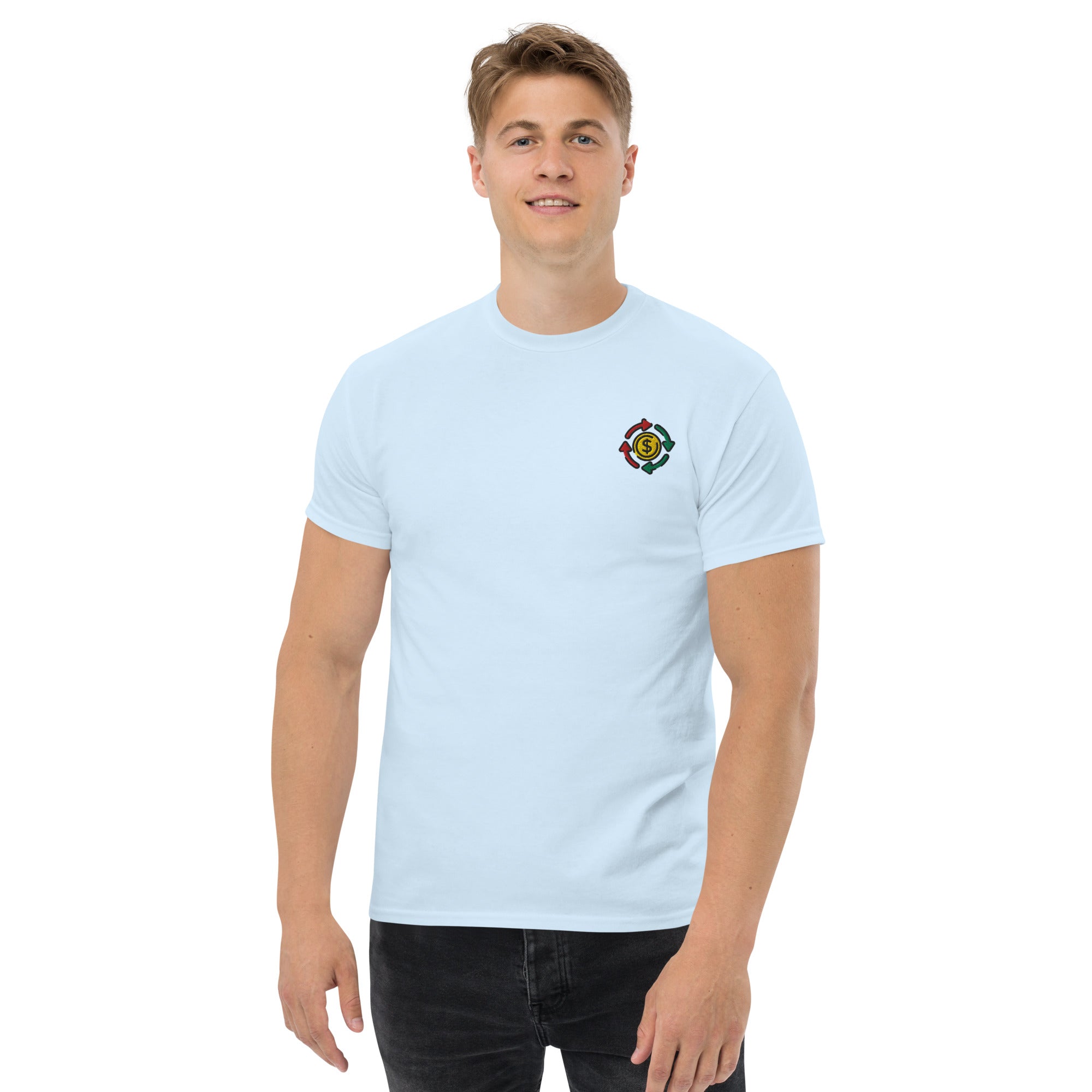 T-shirt Unisex cashflow Cirle-Ricamati-Biiply-Biiply