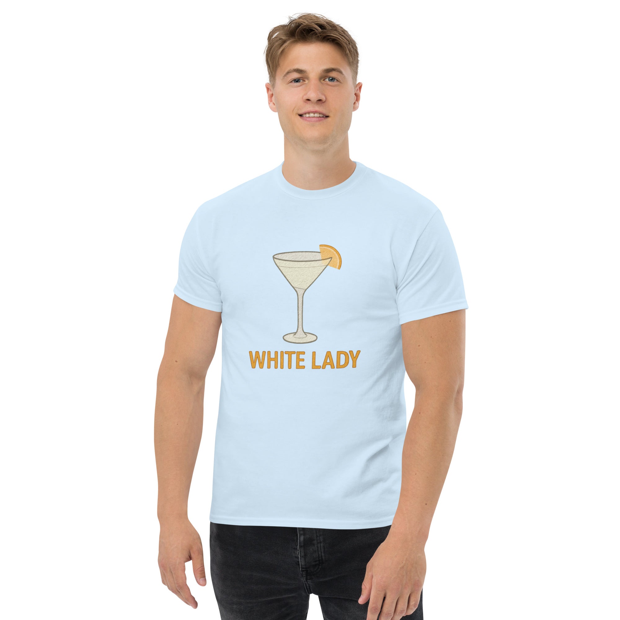 T-shirt Unisex White Lady-DTG-Biiply-Blu Chiaro-S-Biiply