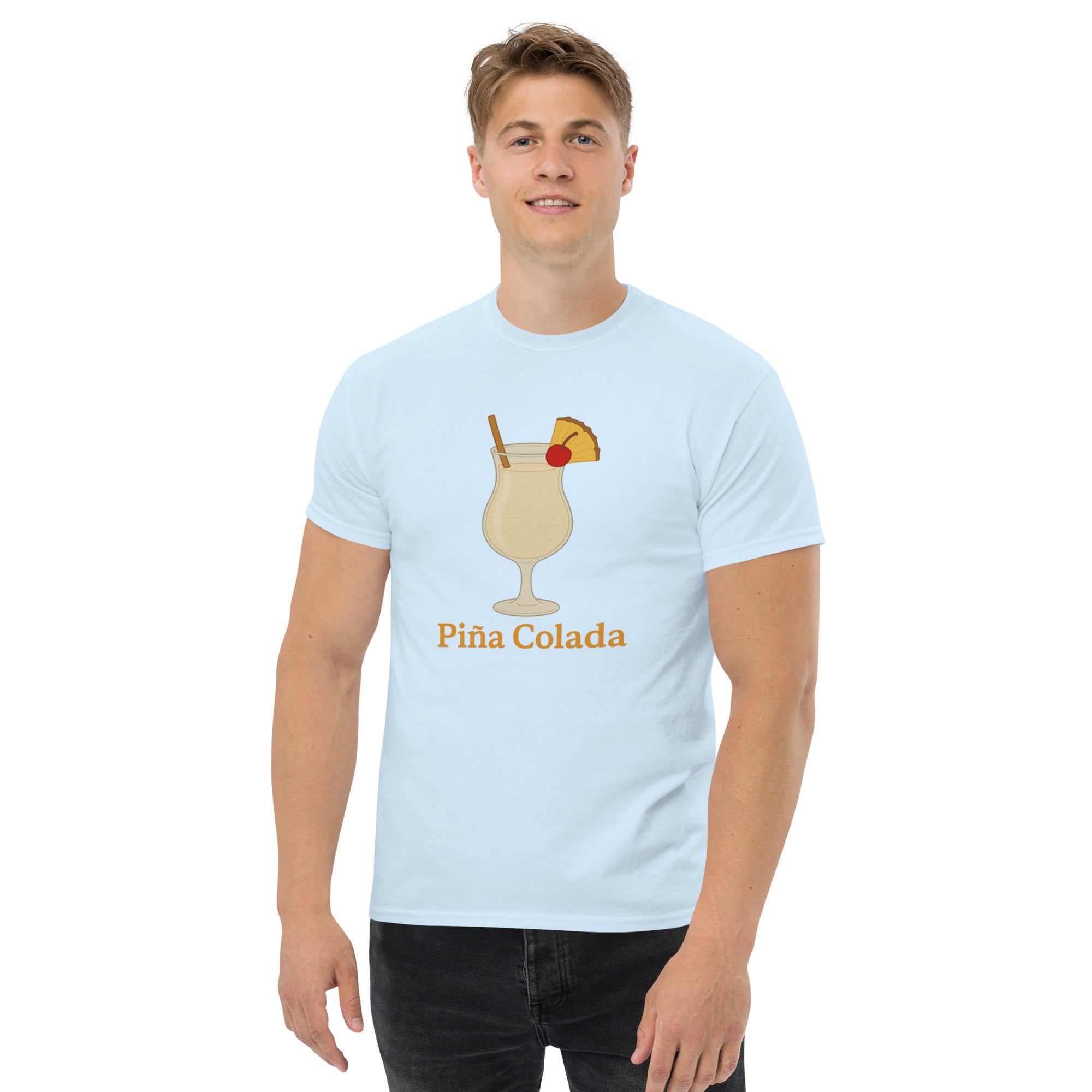 T-shirt Unisex Pina Colada-DTG-Biiply-Blu Chiaro-S-Biiply