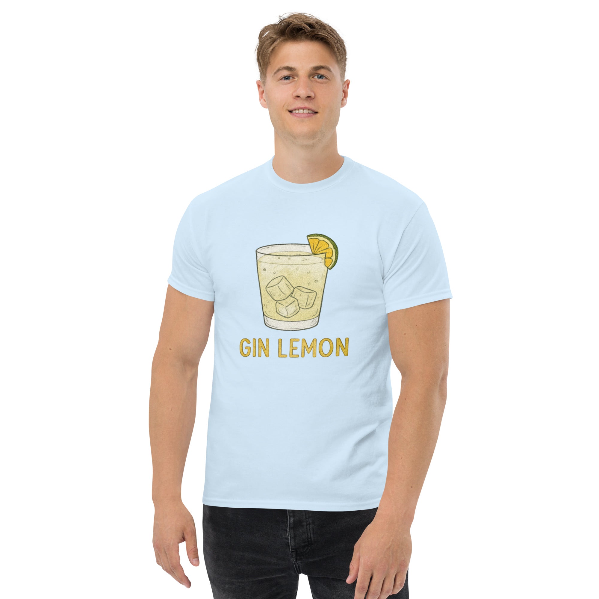 T-shirt Unisex Gin Lemon-DTG-Biiply-Blu Chiaro-S-Biiply