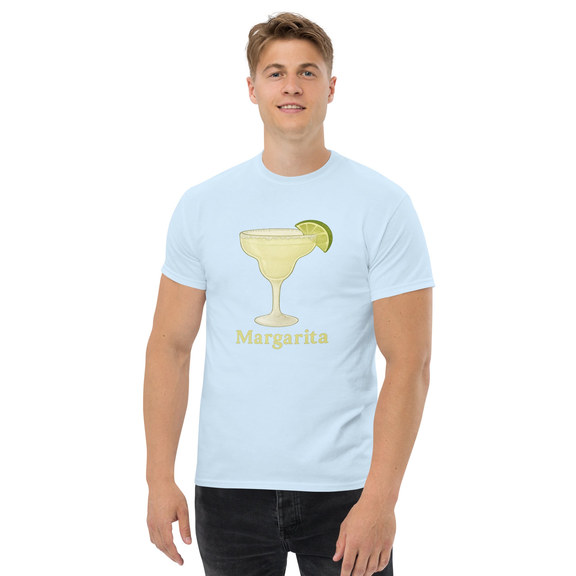 T-shirt Unisex Margarita-DTG-Biiply-Blu Chiaro-S-Biiply