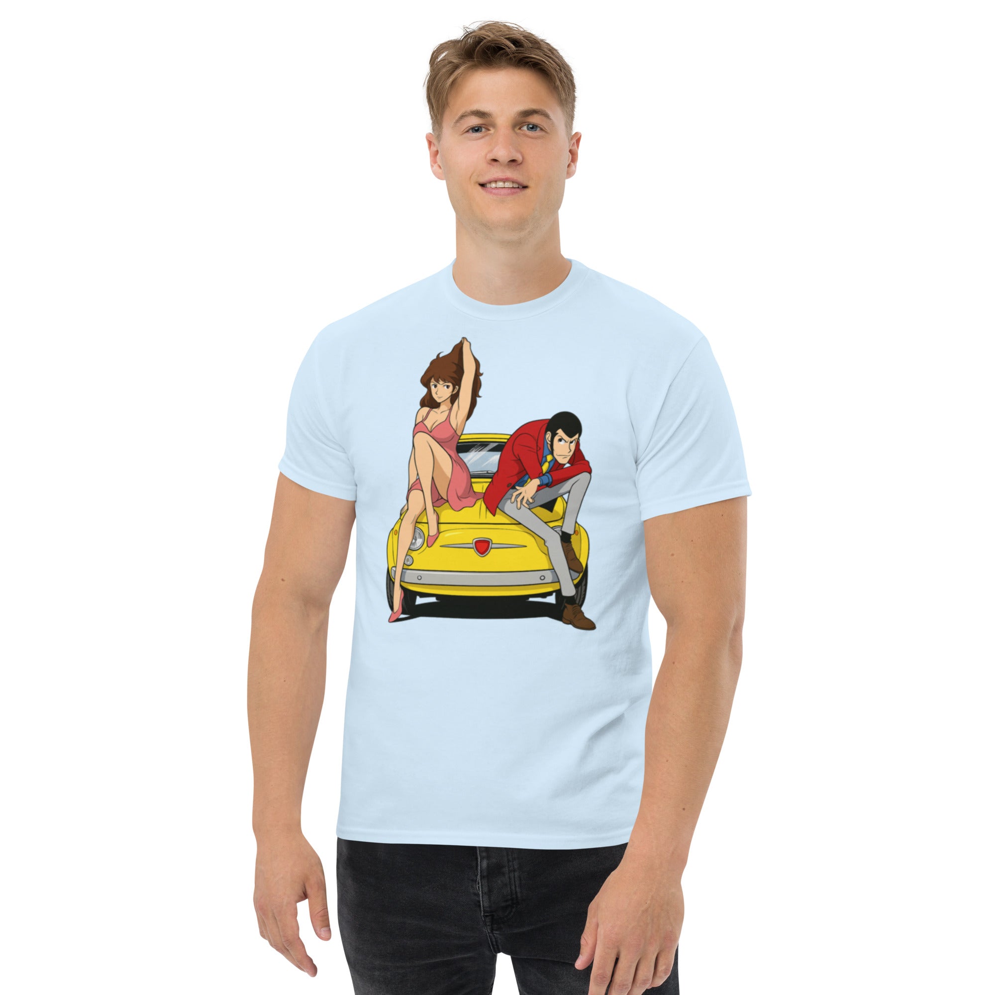 T-shirt Unisex Lupin-DTG-Biiply-Blu Chiaro-S-Biiply