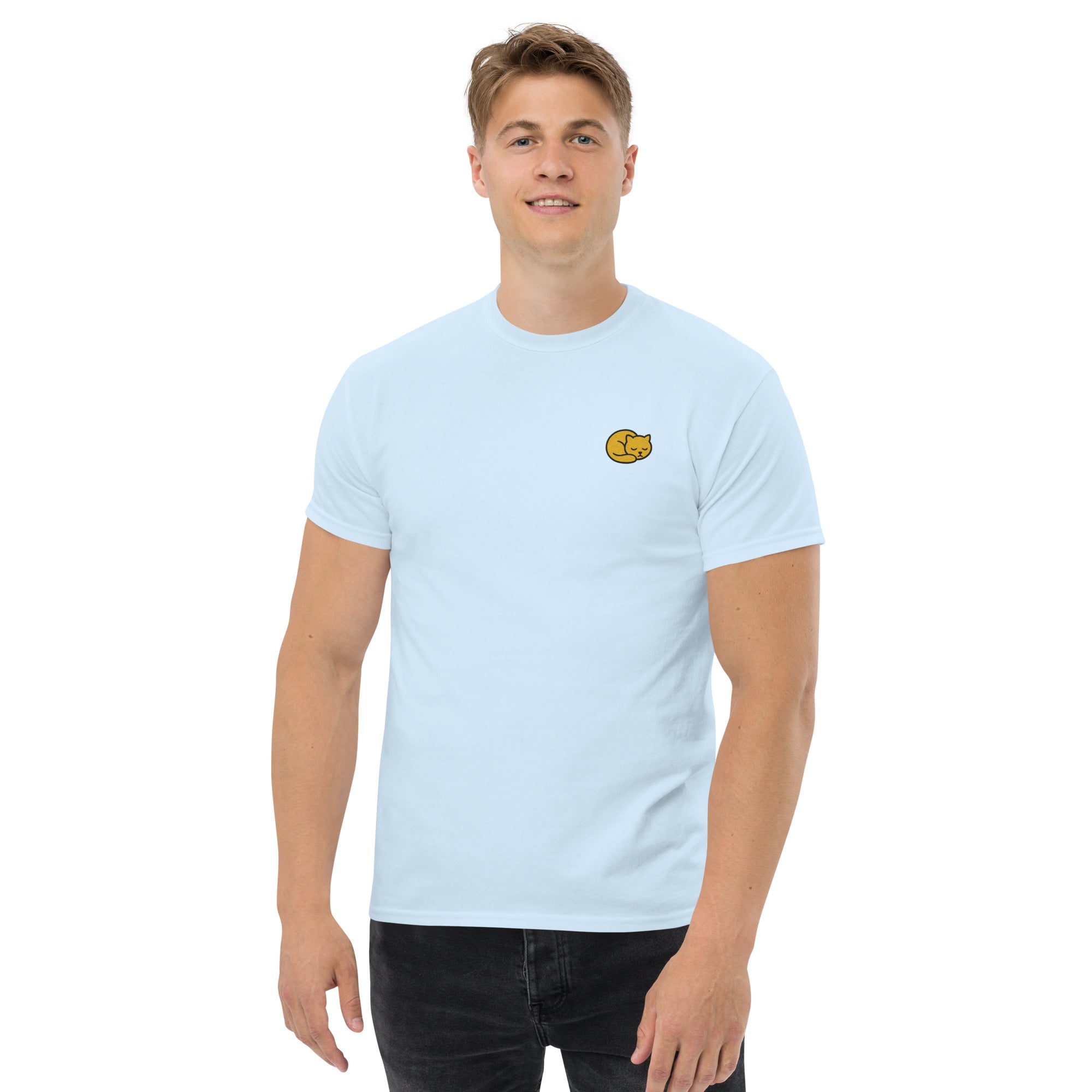 T-shirt Ricamata Unisex Gattino-Ricamati-Biiply-Biiply
