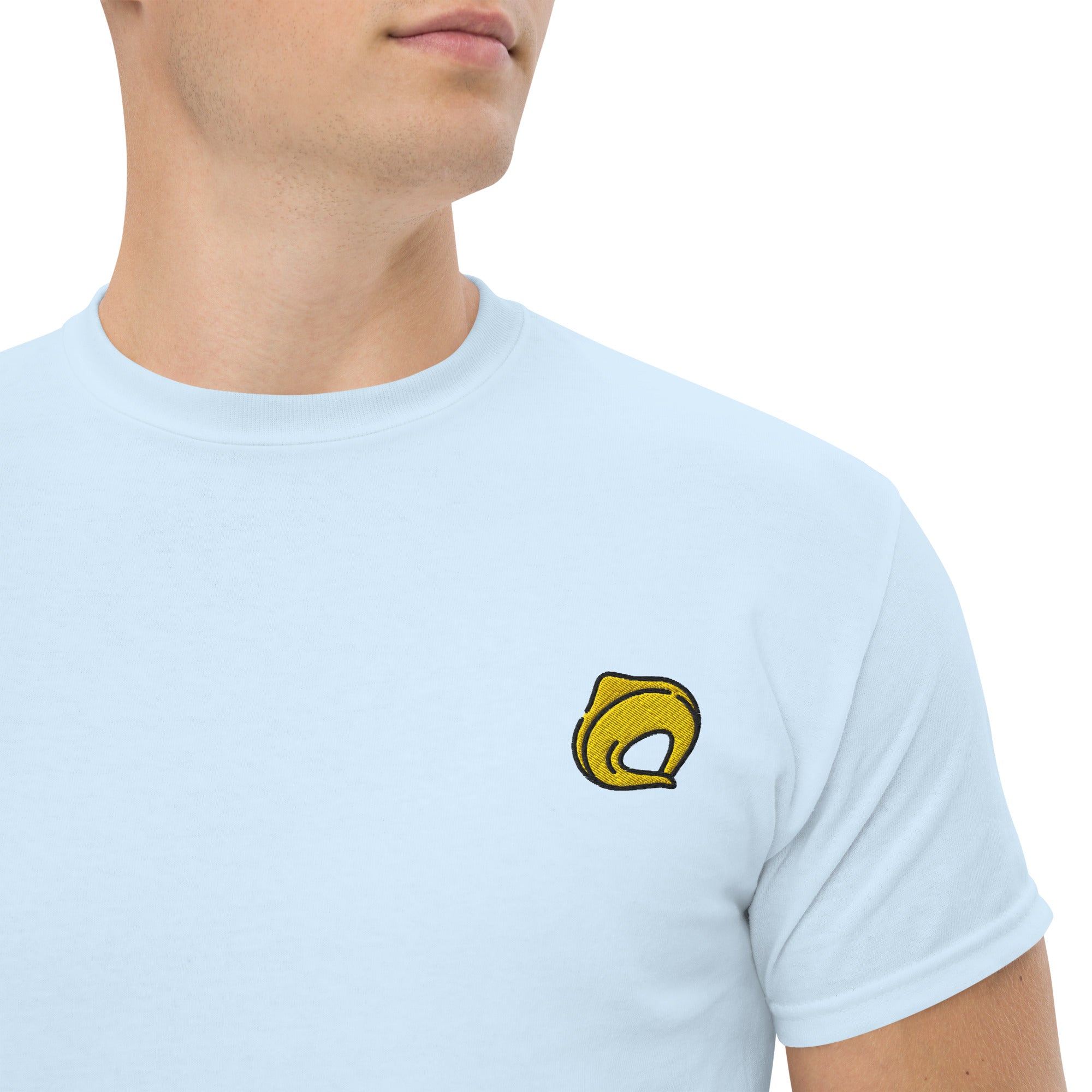 T-shirt Unisex Tortellino-Ricamati-Biiply-Blu Chiaro-S-Biiply
