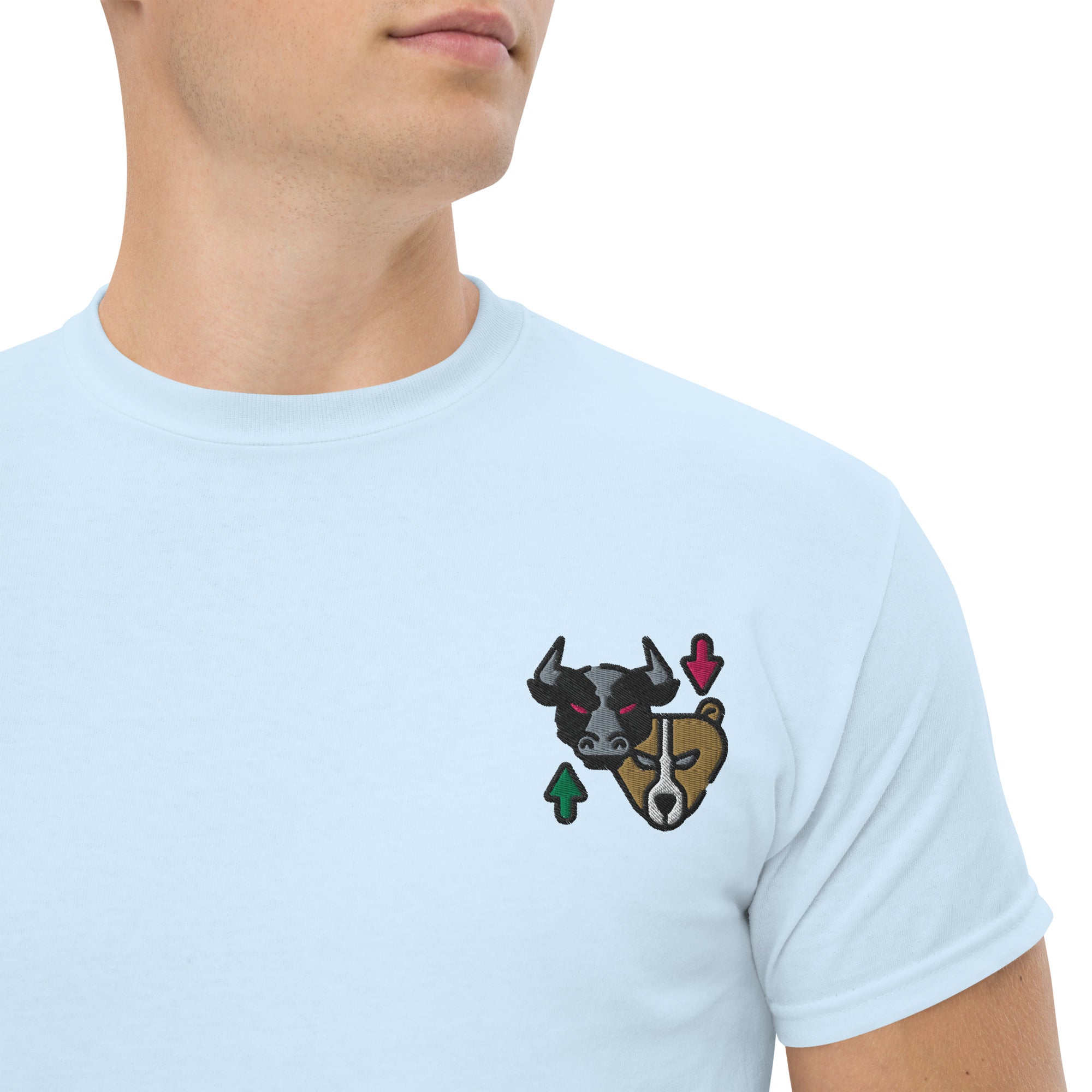 T-shirt Unisex Bull & Bear-Ricamati-Biiply-Blu Chiaro-S-Biiply
