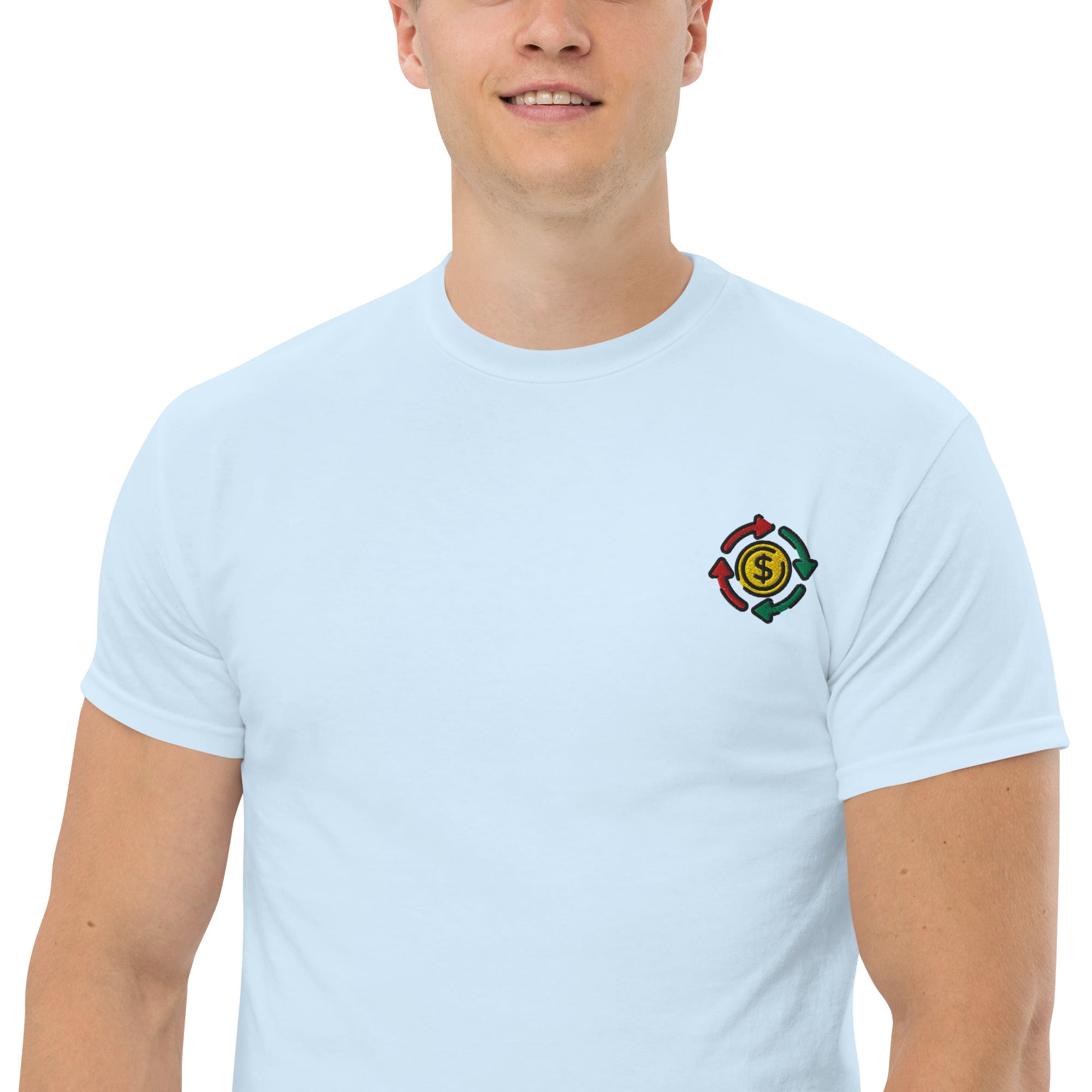 T-shirt Unisex cashflow Cirle-Ricamati-Biiply-Biiply