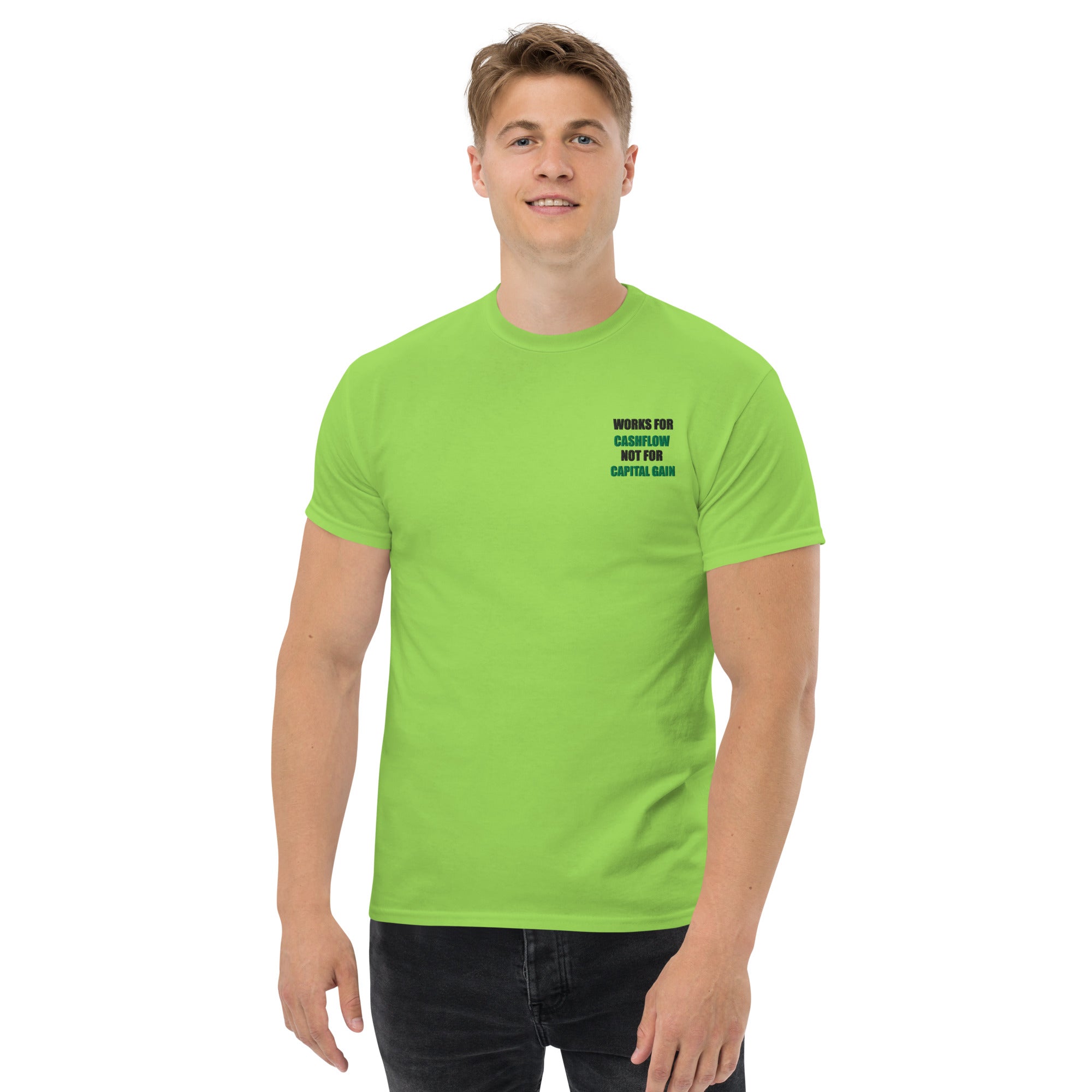 T-shirt Unisex Works Cashflow not Capitalgain-Ricamati-Biiply-Biiply