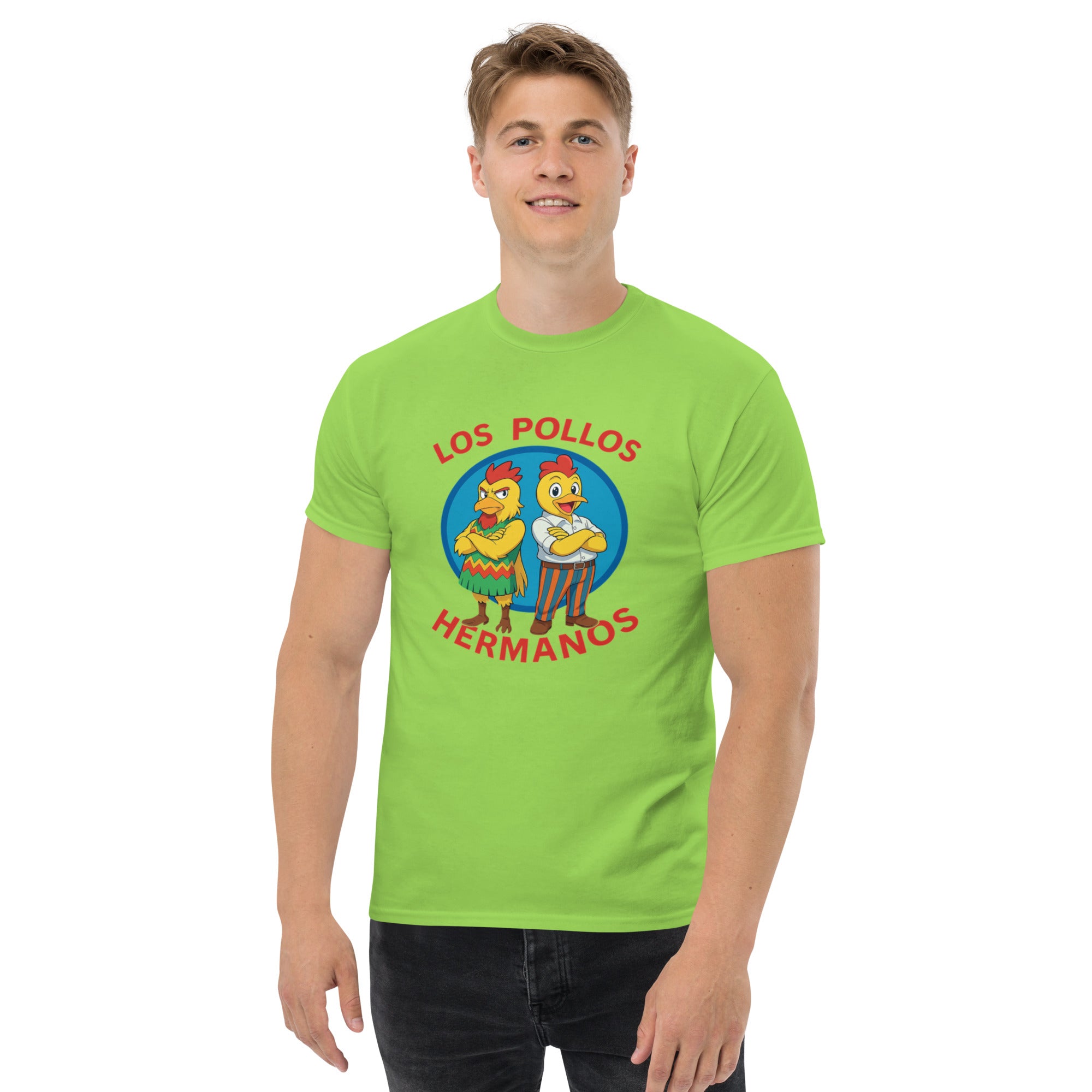 T-shirt Unisex Los Pollos Hermanos Anime-DTG-Biiply-Lime-S-Biiply