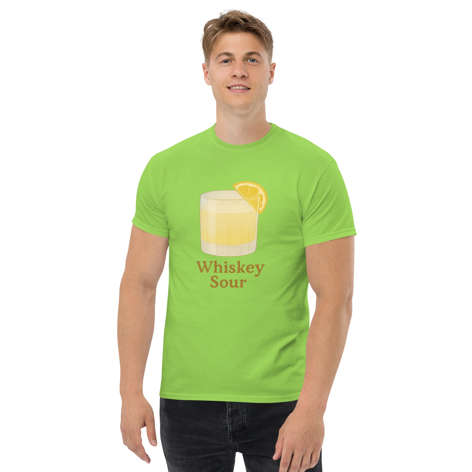 T-shirt Unisex Whiskey Sour-DTG-Biiply-Lime-S-Biiply