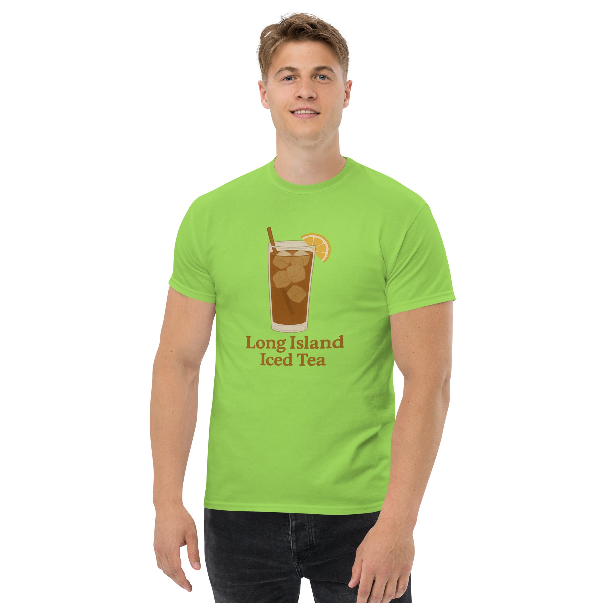 T-shirt Unisex Long Island Iced Tea-DTG-Biiply-Lime-S-Biiply